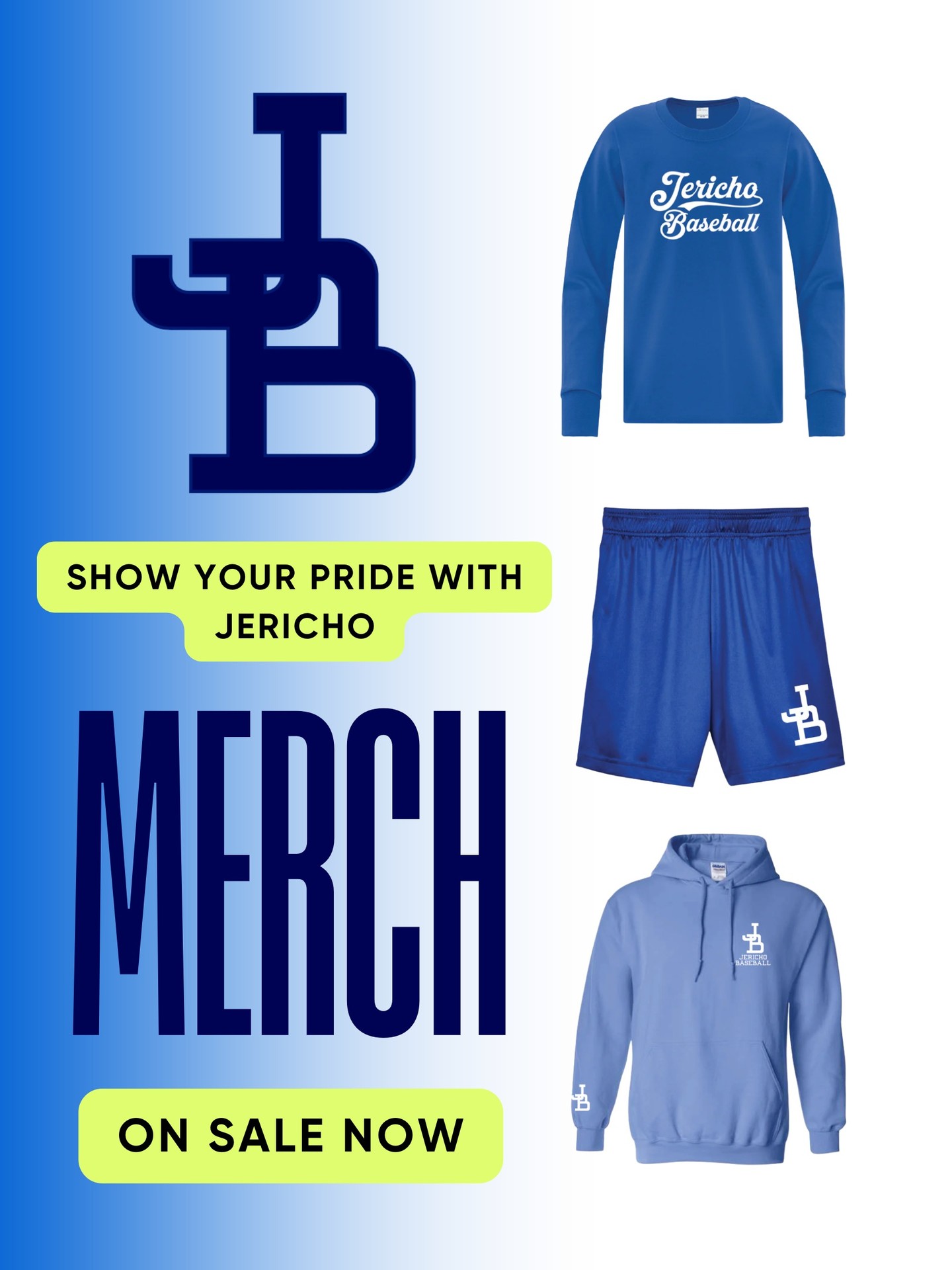Get your 2026 merchandise here: https://artee.ca/collections/jericho-baseball
Or 2025 stock is available here: https://jericho-baseball-little-league.square.site/s/order#XT4E3DKDP7PVJYEXDIKVGGT7