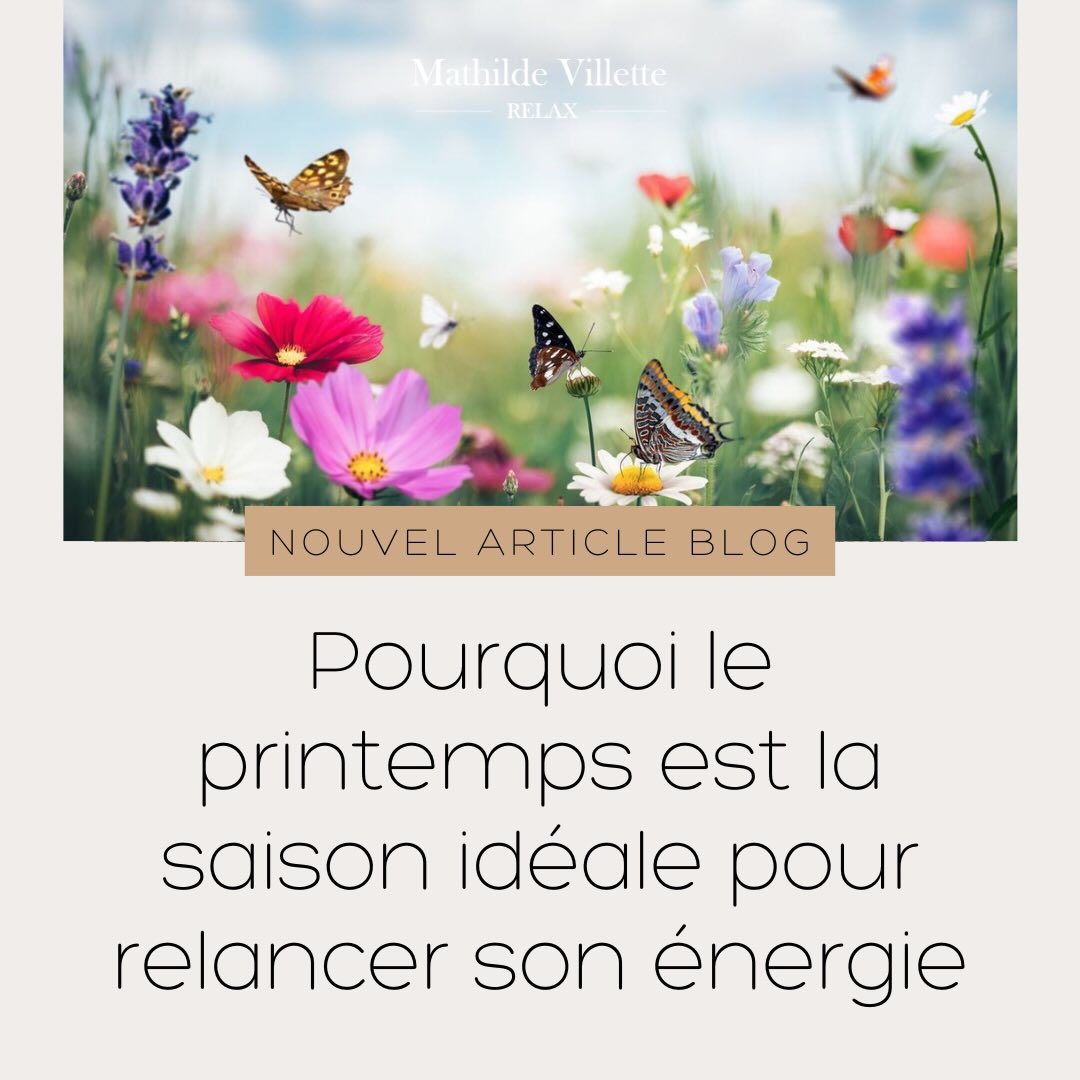 🌸 NOUVEL ARTICLE SUR LE BLOG 🌸
Pourquoi le printemps est-il la saison idéale pour relancer son énergie ?
Dans ce nouvel article, je vous explique comment accompagner cette période de renouveau grâce à des pratiques naturelles et bien-être 🌿
✨ relancer l’énergie
✨ libérer les tensions de l’hiver
✨ apaiser le mental
✨ retrouver équilibre et vitalité
Un article à lire pour accueillir le printemps en douceur 🤍
👉 Lien vers l’article en bio
#printemps #blogbienetre #massagebienetre #bienetretoulouse #cabinetbienetre