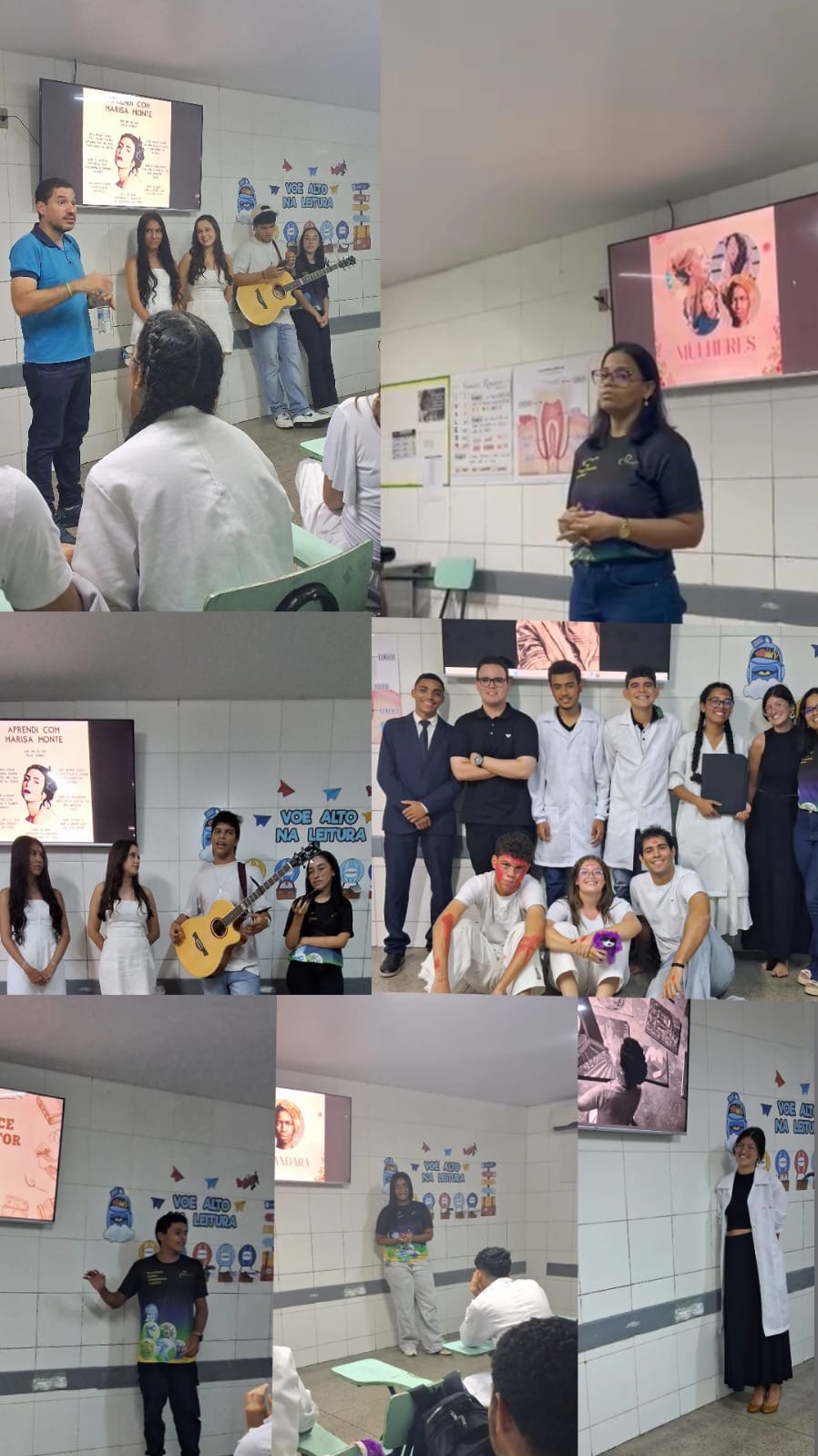 ✨ Mulheres que Inspiram ✨
Hoje a turma do 3º ano do Ensino Médio participou do projeto “Mulheres que Inspiram”. Durante a atividade, os alunos apresentaram grandes mulheres brasileiras que marcaram a história com sua força, coragem e contribuição em diferentes áreas. Entre elas estiveram Nise da Silveira, Dandara dos Palmares, Clarice Lispector e Marisa Monte, conectando história, literatura e música. 📚🎶
A manhã contou com a exibição de um documentário sobre Dandara dos Palmares, destacando sua luta e resistência. Também tivemos uma encenação teatral retratando a trajetória de Nise da Silveira e sua defesa de um tratamento mais humanizado na saúde mental. 🎭🧠
Para completar, momentos de sensibilidade e romantismo marcaram a apresentação das canções de Marisa Monte, trazendo arte e emoção para o projeto. 🎤💫
Foi uma manhã marcada por conhecimento, sensibilidade e ampliação de repertório, contribuindo também para a formação crítica e para a construção de argumentos importantes na redação. ✍️📖
#MulheresQueInspiram #Educação #EnsinoMédio #Conhecimento #Literatura História Arte EducaçãoTransforma