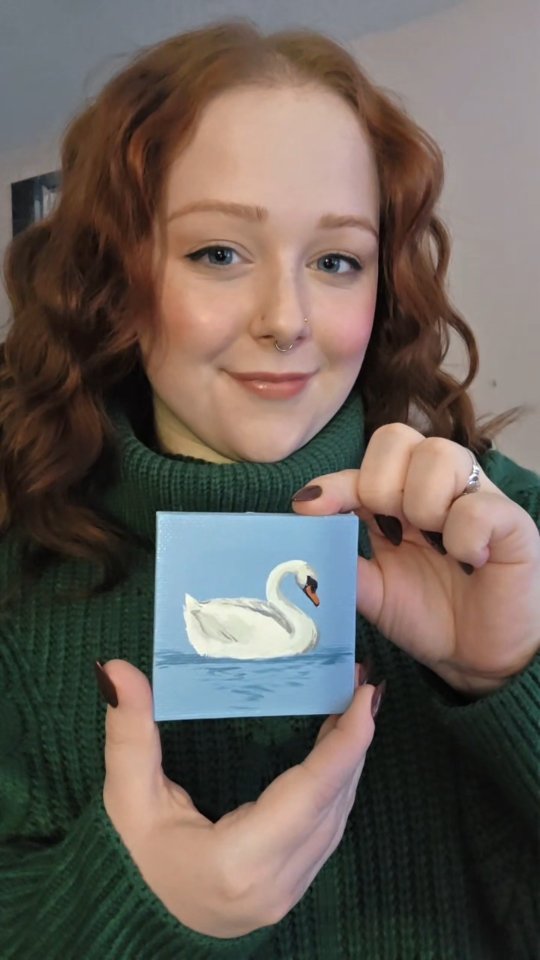 ✨️Miniature Monday Post✨️
Check back in every Monday for a new Miniature painting! 🖼
#miniatureart #femaleartist #swan #girlcore #gallerywall