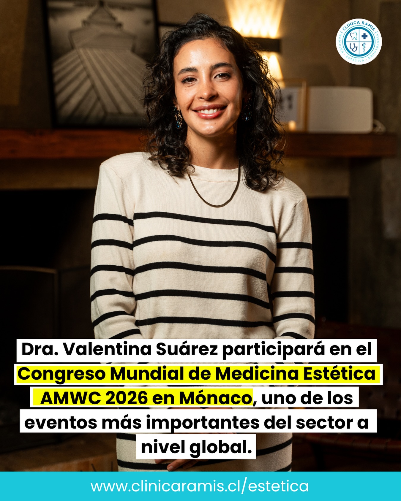 Desde Valdivia al escenario más importante de la medicina estética mundial.
Nuestra @dra.suarezvalentina fue invitada a participar en el Aesthetic & Anti-Aging Medicine World Congress (AMWC) @amwcconference , el congreso más importante del mundo en medicina estética, que reúne a miles de especialistas internacionales para compartir los últimos avances, técnicas y tecnologías del sector. 
Desde Clínica Ramis destacamos que esta participación representa un importante hito institucional, ya que permitirá incorporar conocimiento de vanguardia para seguir fortaleciendo la calidad y seguridad de los tratamientos estéticos ofrecidos a los pacientes de la región.