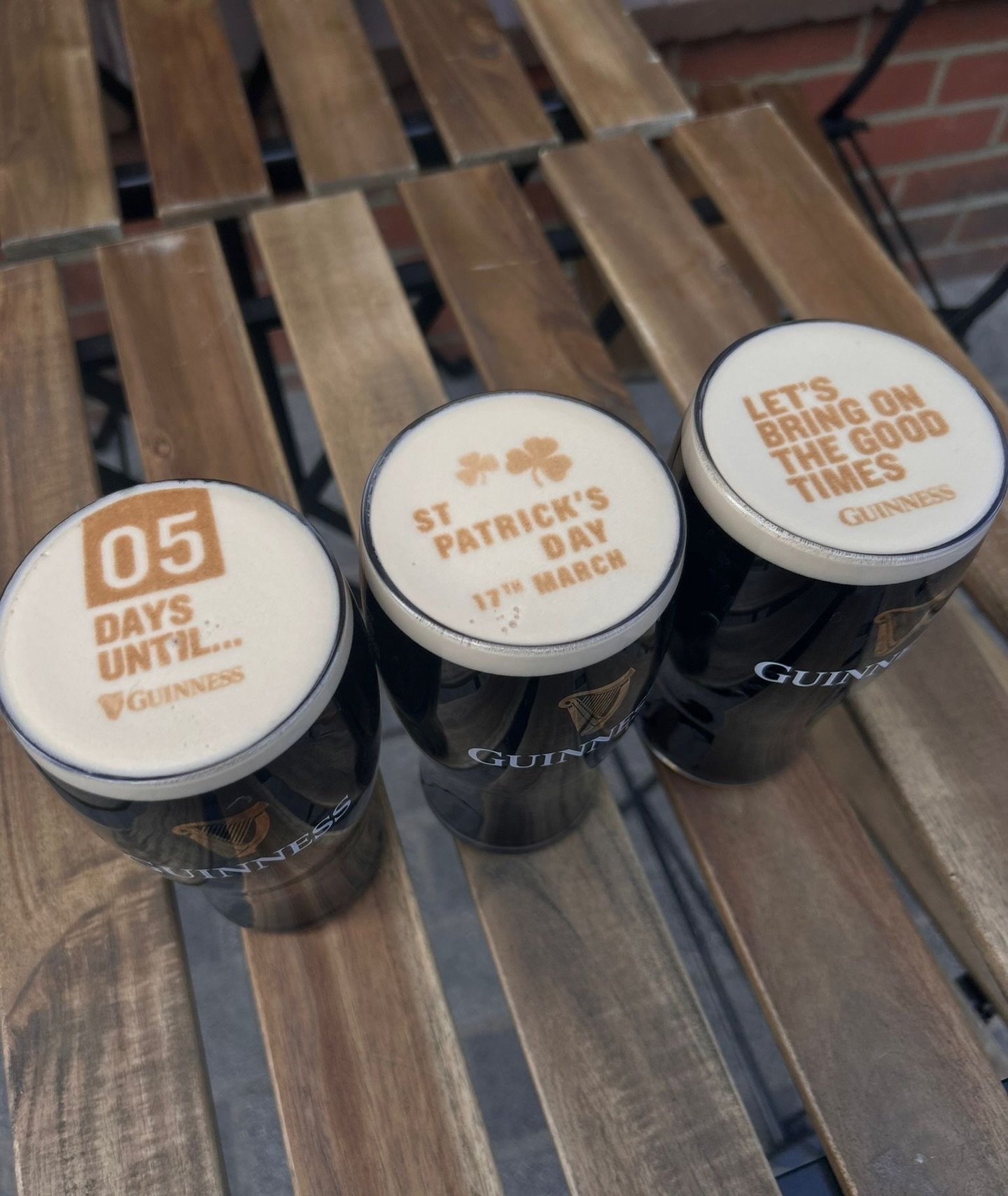 ☘️🍺 Now this is what we call a proper pint… 🍺☘️
Just look at that Guinness 👀
St Patrick’s Day is on the way, and the pints are already looking very good around here.
From countdowns to custom tops and even the cutest face we’ve ever seen printed on a pint… we’re fully in the spirit already 💚
📍Perfect pour
📸 Perfect foam
🍀 Perfect excuse for a Guinness
Who’s joining us for a St Patrick’s Day pint then? Tag your Guinness partner below 👇
#Guinness #StPatricksDay #PerfectPint #PubVibes #Cheers