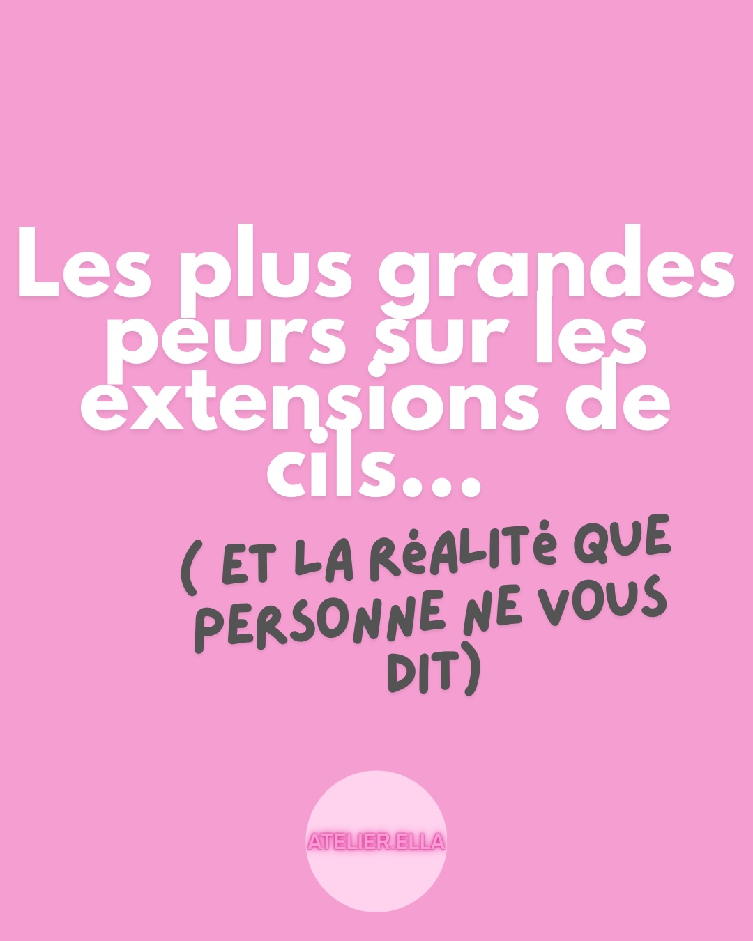 Beaucoup de femmes hésitent à faire des extensions de cils à cause d’idées reçues.
La réalité ? Une pose bien réalisée est totalement personnalisée et peut être extrêmement naturelle. ✨
Si tu veux vérifier ces réalités contacte moi en message privé ❤️
#extensiondecils #extensionsdecilsbergerac #bergeracmaville #mythesvsréalité #lash
