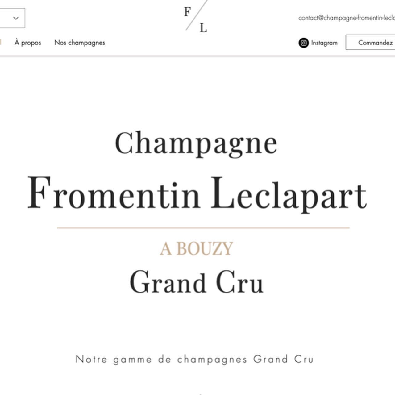 Le nouveau site internet est en ligne #champagne #fromentinleclapartchampagne #website