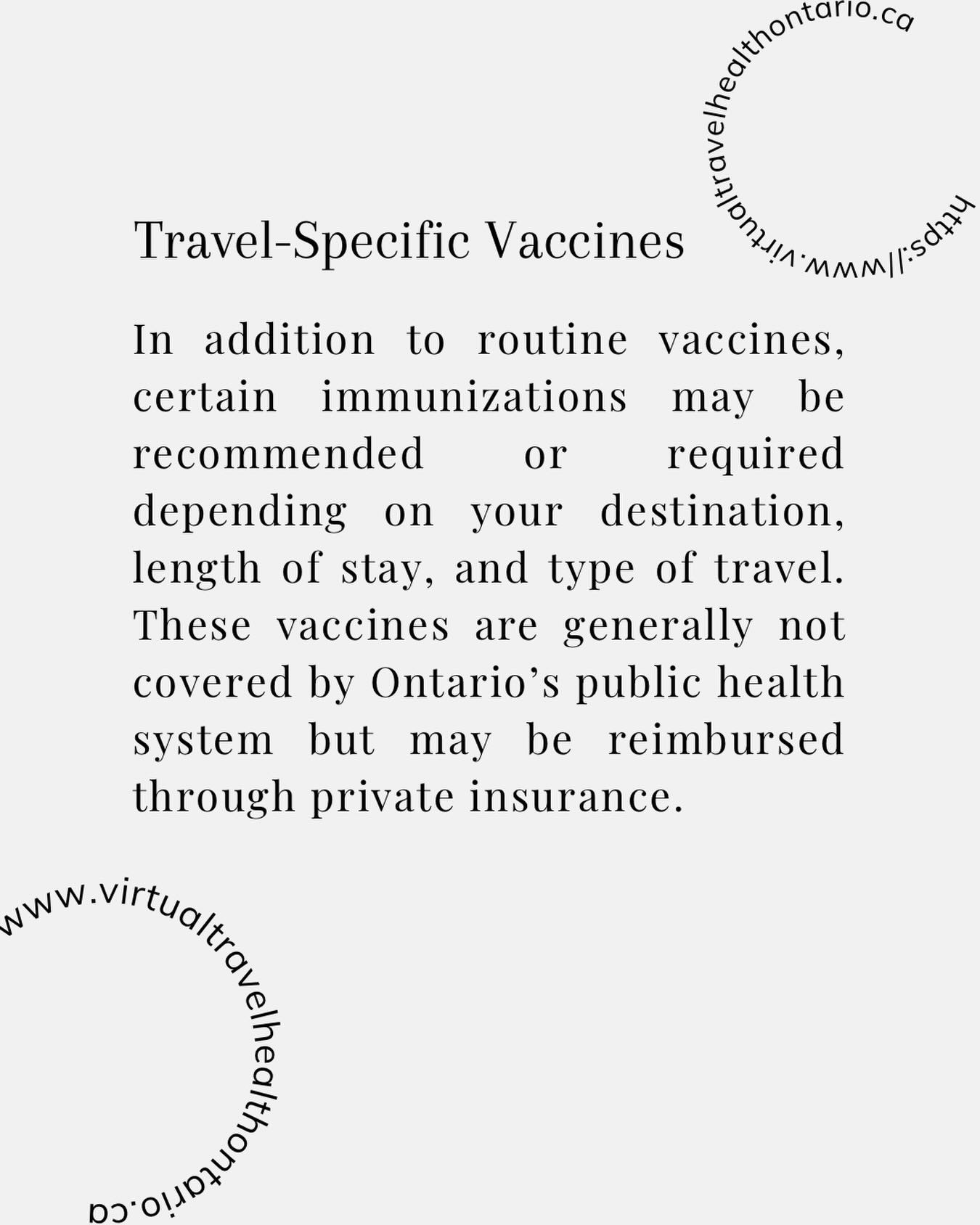Did you know?
Your travel consultation and prescribed travel medications may be covered by your insurance plan.
We recommend checking with your insurance provider before your appointment to confirm your benefits and coverage.
https://www.virtualtravelhealthontario.ca/