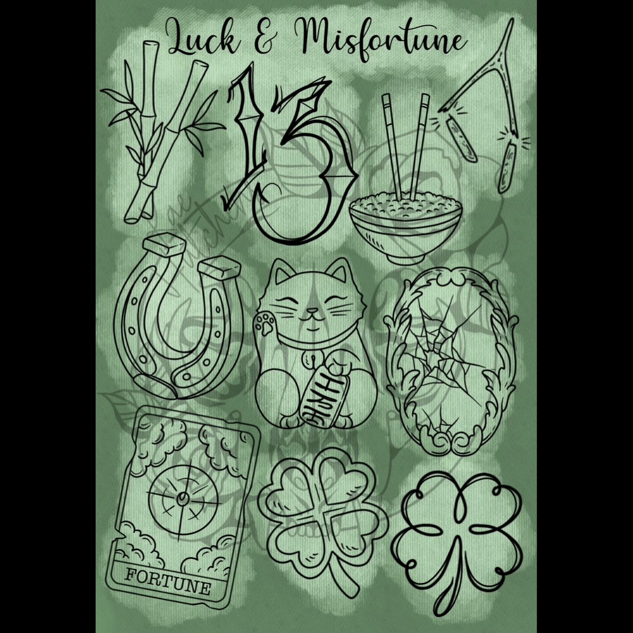 Flash sheet for this Friday’s game all-in tattoo event at @seidrandsigiltattoo