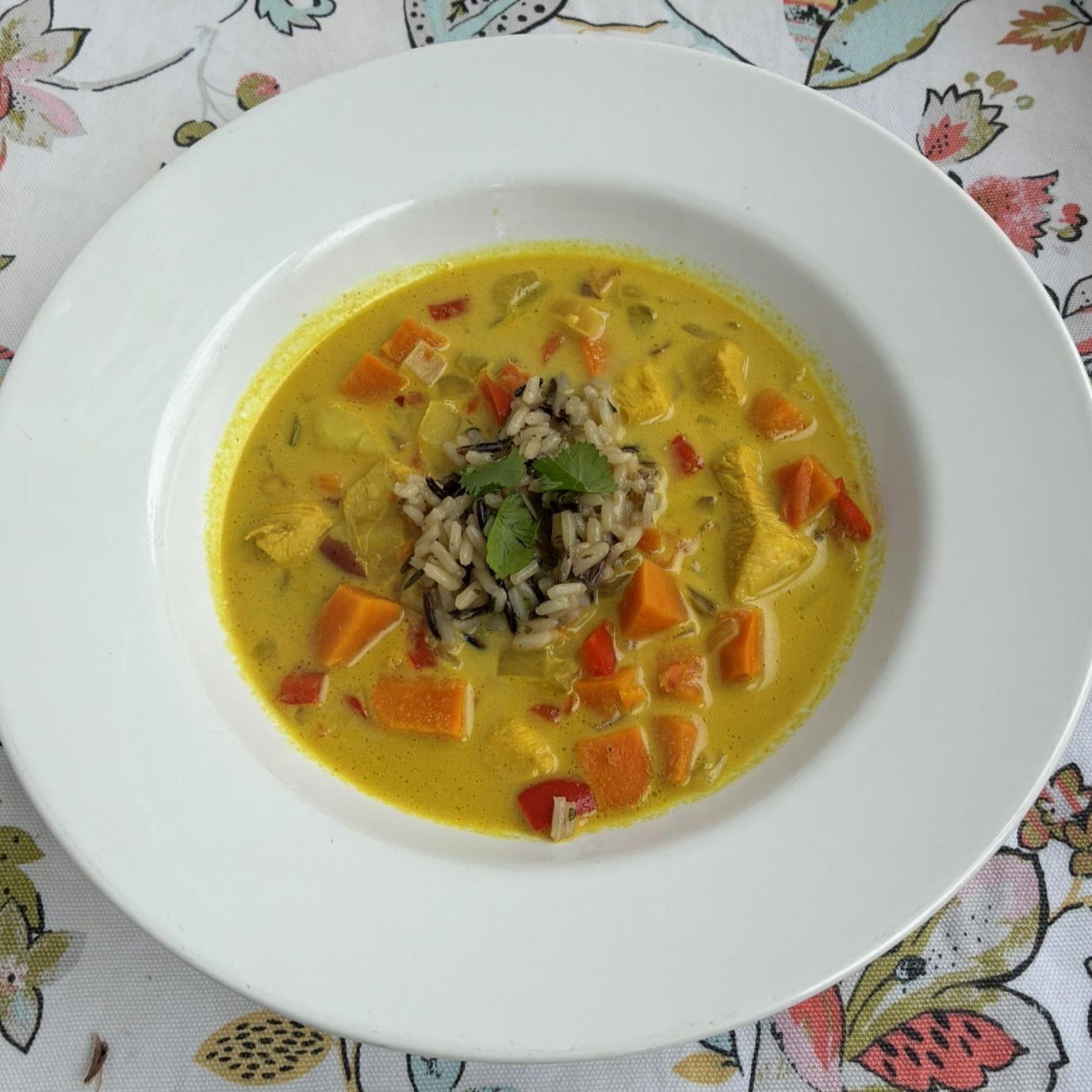 Have you ever had a bowl of soup so good you couldn't stop thinking about it? 🍲
That happened to me at Café Zupas recently. Their Golden Curry Soup stopped me in my tracks — that combination of sweet potato, red potatoes, and wild rice in a warm coconut curry broth was unlike anything I'd had before. I couldn't find the recipe anywhere, so I did what any reasonable person would do. I made my own version.
My husband — my most trusted taste tester — had the best reaction. He said it was so good he wished he could replace his full stomach with an empty one just to keep eating it. I'll take that!
Better Than Café Zupas Golden Chicken Curry Soup is on the site today. Full recipe at the link in bio or here: https://www.fiftyseasonedlife.com/recipes/better-than-caf%C3%A9-zupas-golden-chicken-curry-soup
#FiftyAndSeasoned #ChickenCurrySoup #GoldenCurrySoup #CoconutCurry #SoupSeason #ComfortFood #CafeZupas #Copycat #EasyDinner #SoupRecipes