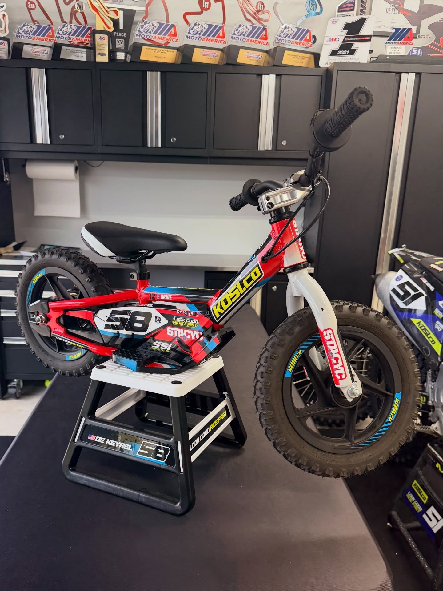 Get your little ripper dialed in with a custom stacyc graphics kit 🔥