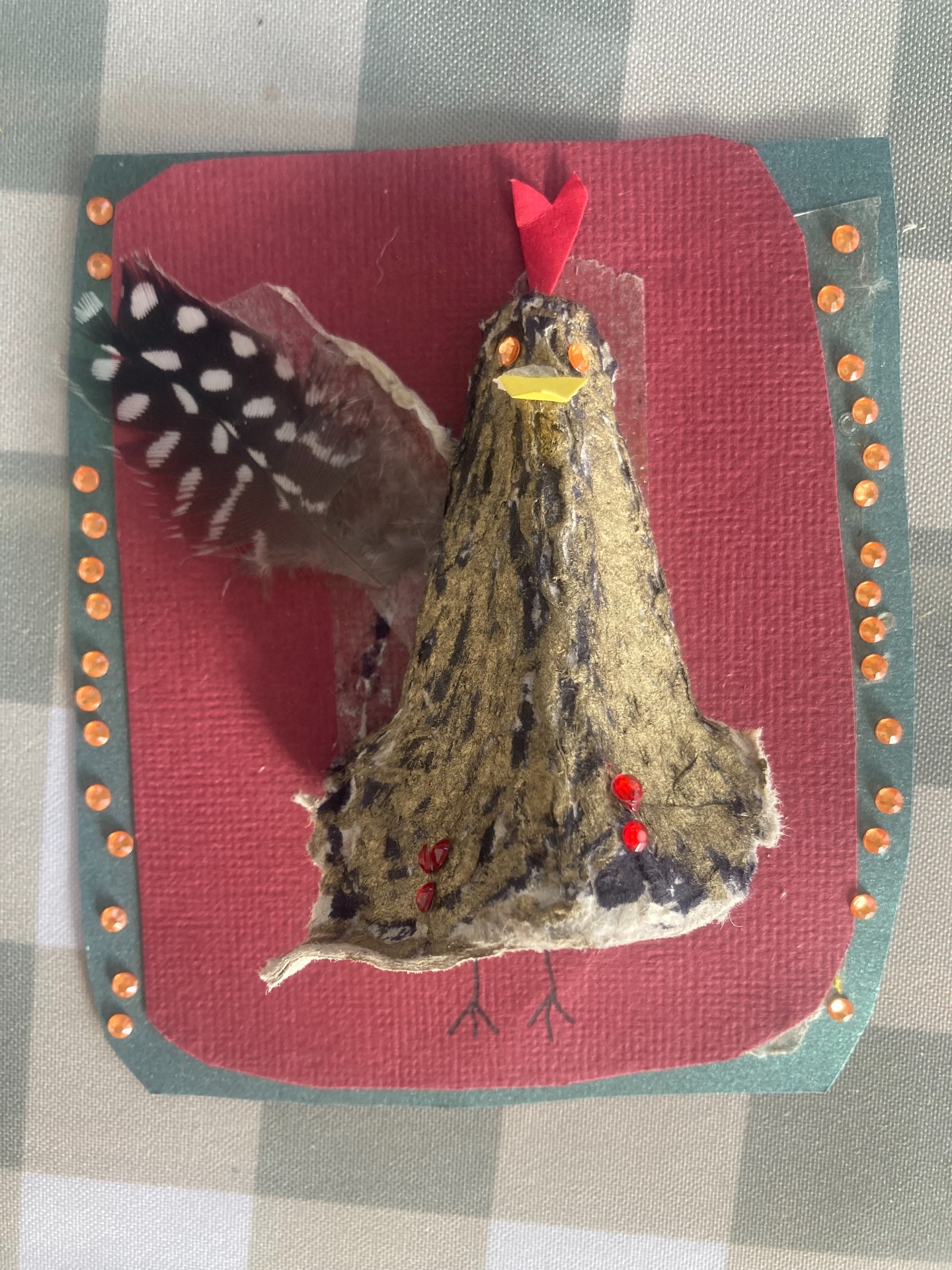 When you spend HOURS planning mosaic projects…
but sometimes all you need is an egg box!