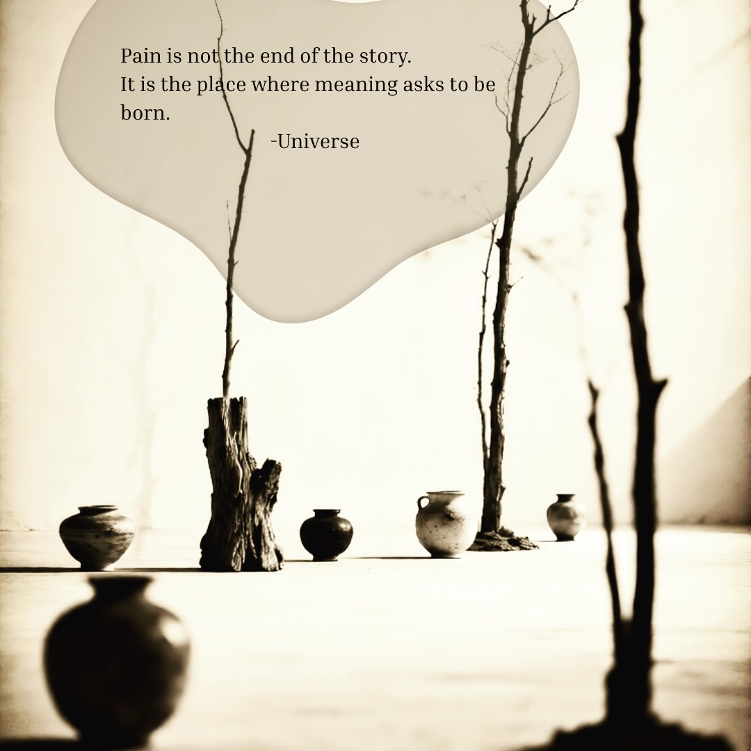 Pain is not a full stop. It is a threshold.
Growth often hides inside the weight we resist.
#TheResonantOrigin
#ResonantIdentity
#CulturalResilience
#WisdomAcrossCivilizations
#BetweenAndBeyond
#ThinkingInSymbols
#ResilienceWithDepth
#PersonalGrowth
#ReflectiveLife
#InnerStrength
#LifeTransitions