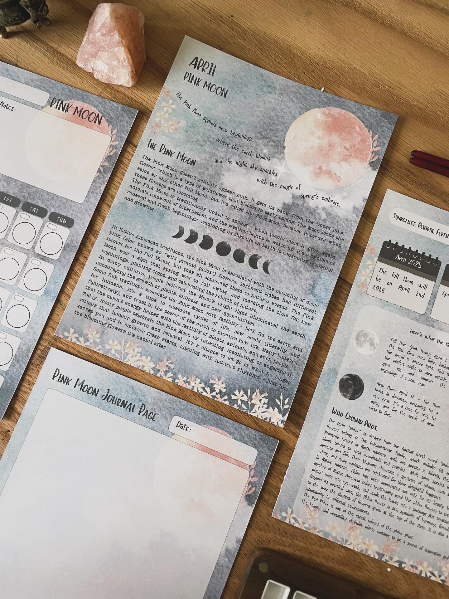 April’s Pink Moon resource pack. I am working on creating one for each month and replacing the artwork for the ones I did in 2024/25. This is the new look! Link in profile.
Enjoy x #aprilfullmoon #homeschoolingresource #learningresource