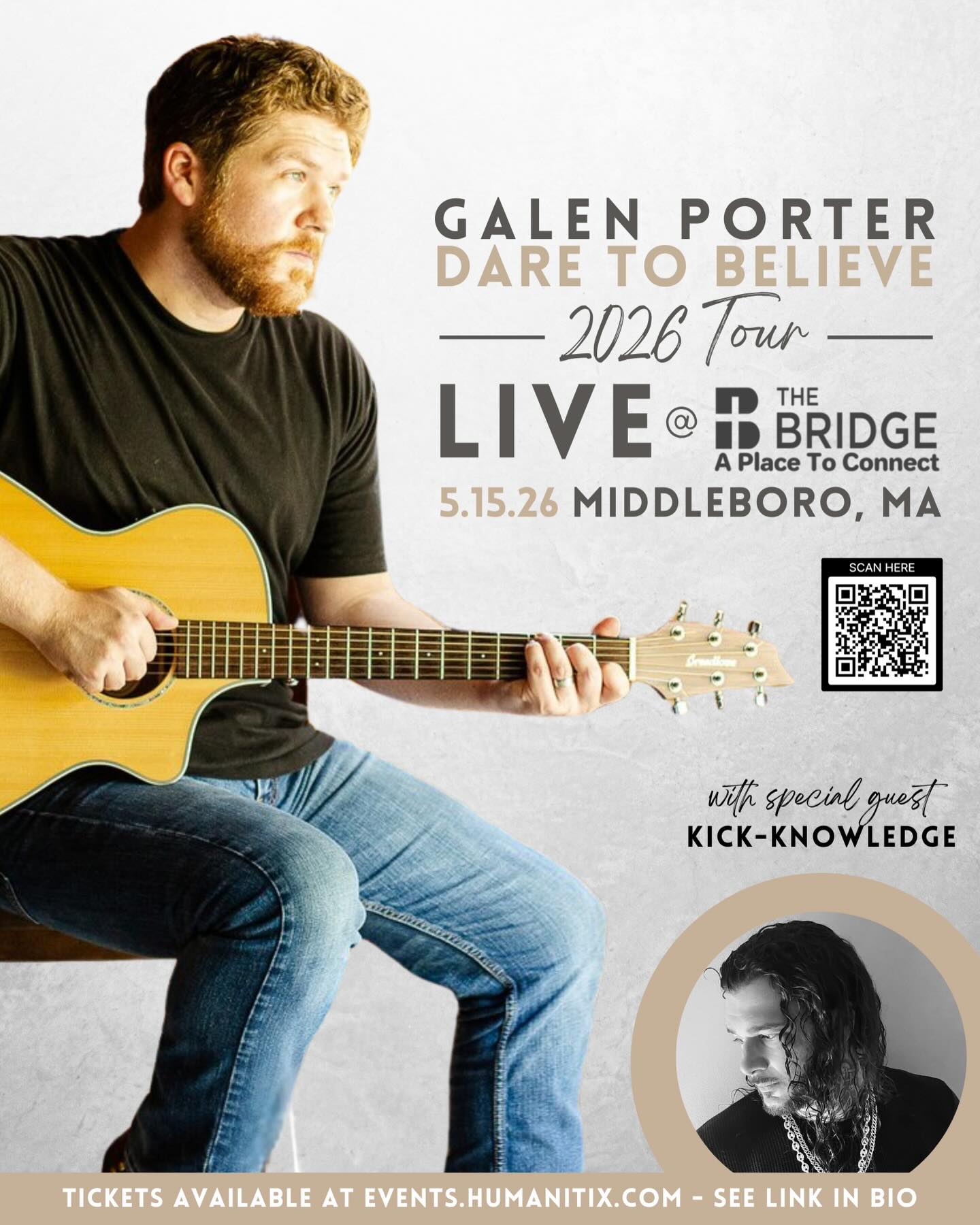 What’s up guys! I’m excited to announce that I’m kicking off my upcoming Dare To Believe 2026 Tour @thebridgemiddleboro on 5/15 in Middleboro, MA! Not only that, but my brother @kickknowledgeofficial will also be joining me with some amazing new music to share! The event is FREE with the option to upgrade your tickets for a VIP Meet N’ Greet before the doors open to the general public. It’s sure to be an amazing time of worship, community, and testimony, so don’t miss it! Get your tickets today through the link in my Bio - looking forward to seeing you all out there!