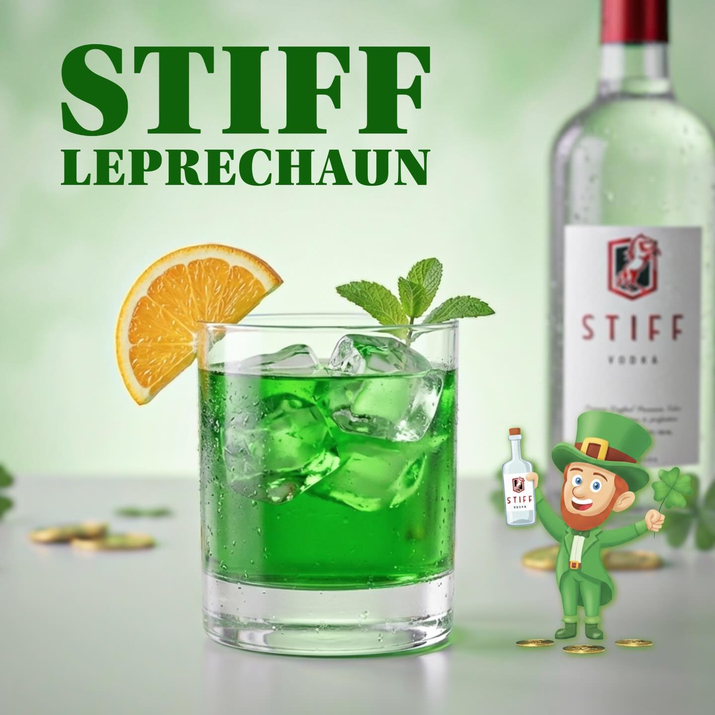 Looking for a lucky drink this St. Patrick’s Day? 🍀 Say hello to the STIFF Leprechaun.
Bright. Bold. Lucky.
And of course… a little STIFF.
Swipe for the recipe →
#STIFFVodka #STIFFCocktails #StPatricksDayDrinks #stpaddysday #rochesterny