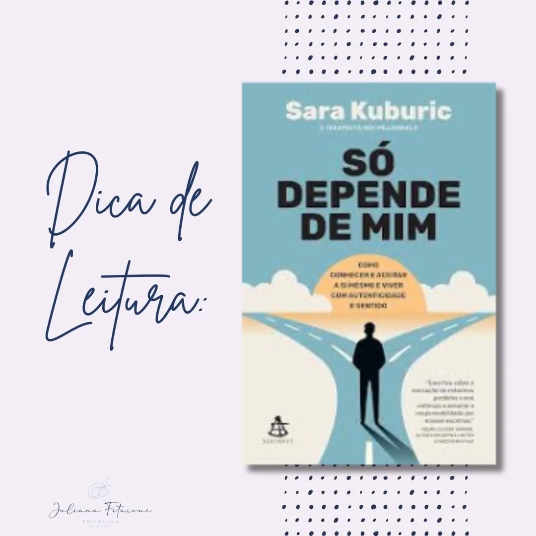 Olá, pessoal!
Trago uma leitura que me surpreendeu recentemente:
📚 Dica de Leitura: "Só Depende de Mim" - Sara Kuburic
Se você está buscando uma leitura que vai mexer com suas emoções e reflexões sobre a vida, "Só Depende de Mim", da autora Sara Kuburic, é a escolha perfeita! 💡✨
Neste livro, Kuburic nos convida a uma jornada profunda de autoconhecimento e responsabilidade pessoal. Com uma linguagem acessível, empática e com questionamentos existenciais a autora nos mostra como podemos assumir o controle da nossa própria vida, superar obstáculos internos e encontrar o equilíbrio emocional.
Uma obra envolvente e transformadora, ideal para quem deseja entender melhor a si mesmo, a realidade em que vivemos e crescer pessoalmente. 📖💭
🌟 O que o livro traz:
-Reflexões profundas sobre responsabilidade pessoal;
-Ideal para quem busca autoconhecimento e mudança de perspectiva;
-Traz muitas reflexões, mas também te dá dicas para ser mais congruente consigo e na vida.
Recomendo muito!
Abraços!
Juliana B. Fitaroni
Psicóloga
CRP-18 02964
#DicaDeLeitura #SaraKuburic #SóDependeDeMim