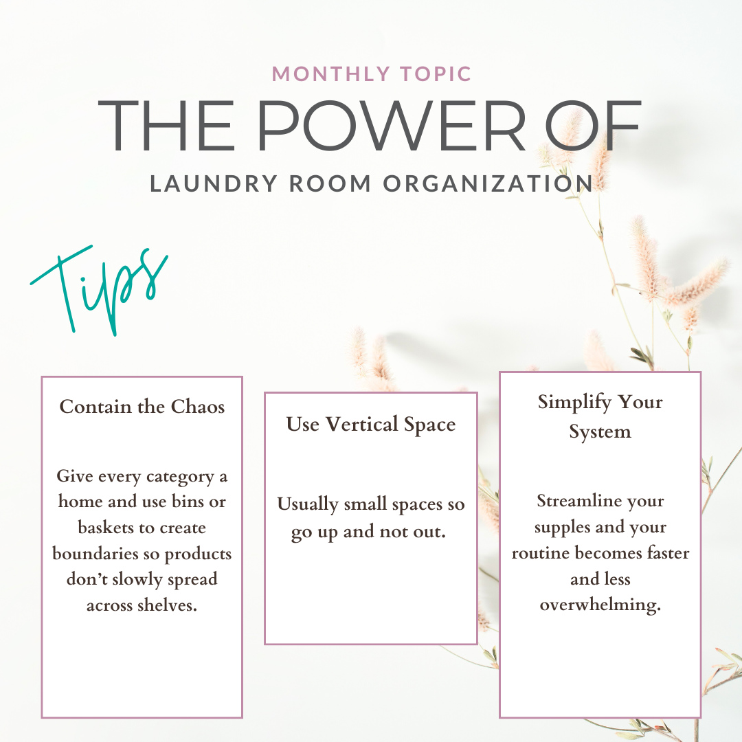 Laundry may be repetitive… but it doesn’t have to feel overwhelming.
When you:
✔️ Contain the chaos with clear zones
✔️ Use vertical space instead of crowding the floor
✔️ Simplify your products
Here’s your quick reset plan:
1️⃣ Create categories + use bins to set boundaries (detergent, stain care, dryer items, rags).
💡 Keep only ONE backup of each product in this space.
2️⃣ Go vertical — shelves, pegboards, or fold-flat drying racks free up valuable floor space.
3️⃣ Simplify your lineup. Most homes truly only need:
• Detergent
• Stain remover
• Dryer sheets or wool balls
Laundry doesn’t have to feel heavy. A simple system makes it lighter. 🧺✨
#LaundryRoomOrganization #HomeOrganization #OrganizedHome #DeclutterYourSpace #LaundryRoomGoals #FunctionalSpaces #SimplifyYourLife #StorageSolutions #LifeSimplyOrganized