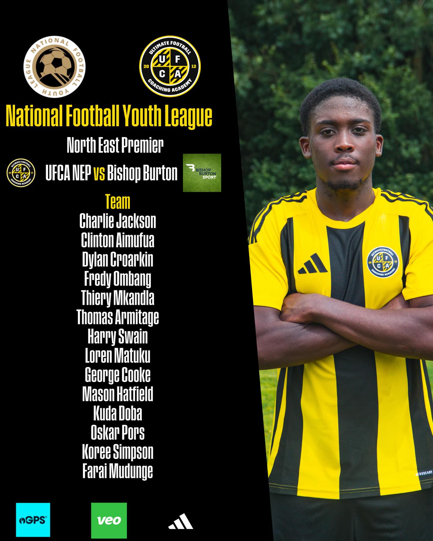 A full day of fixtures in the @nationalfootballyouthleague for #UFCAScholars…
Squad lists for today’s games, with our NEP, NCC, NEC, ND1 Blacks and Yellows squads all in action.
Live updates to follow throughout the day 📹