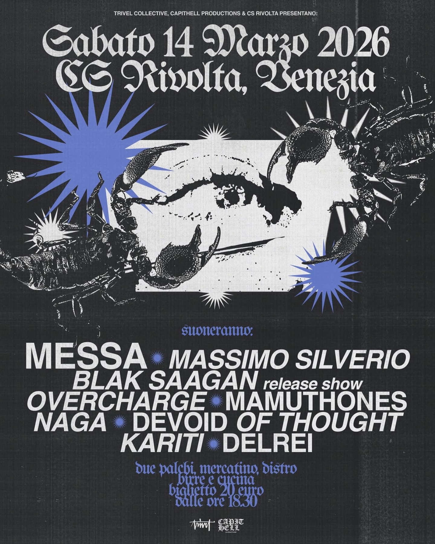 Sabato sera ci trovate qui con i dischi, le magliette e il CD di @del_rei__ fresco di stampa!
Passate a salutarci! 🍻
🗓️ 𝐒𝐚𝐛𝐚𝐭𝐨 𝟏𝟒 𝐦𝐚𝐫𝐳𝐨 𝟐𝟎𝟐𝟔 dalle 18:30
📍 @csrivolta via F.lli Bandiera 45, Marghera (VE)