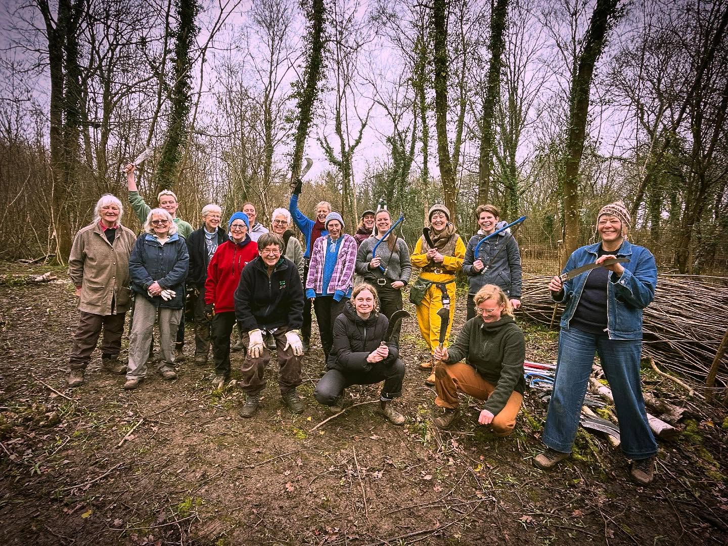 Just another sweet pic of our day coppicing in the woods. Such an intergenerational share of skills and passion!
🌳🌲🍁🍂🍃
#coppicing #sustainableforestry #toolsforall #community #womenonthetools