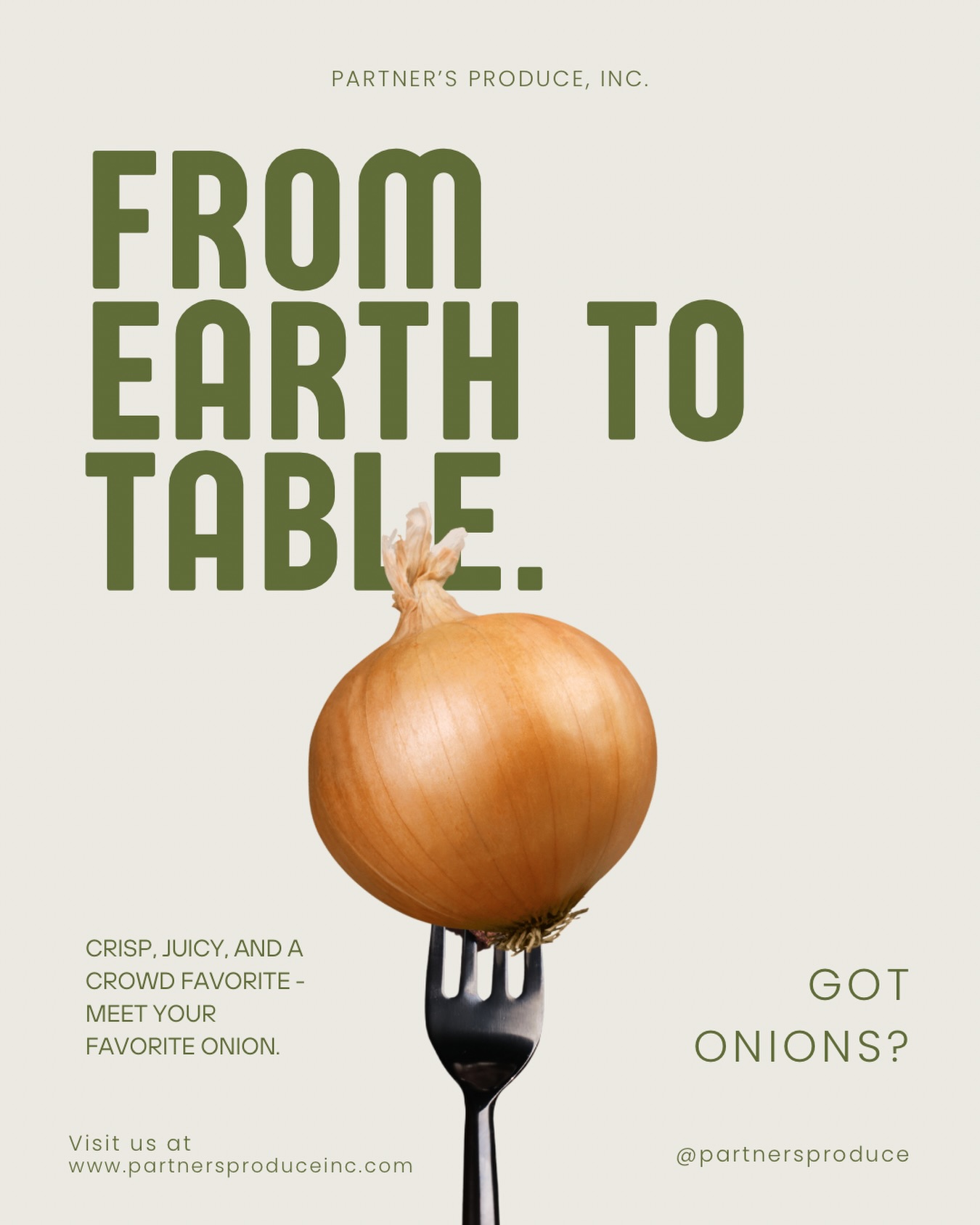 From Earth to Table. 🍴