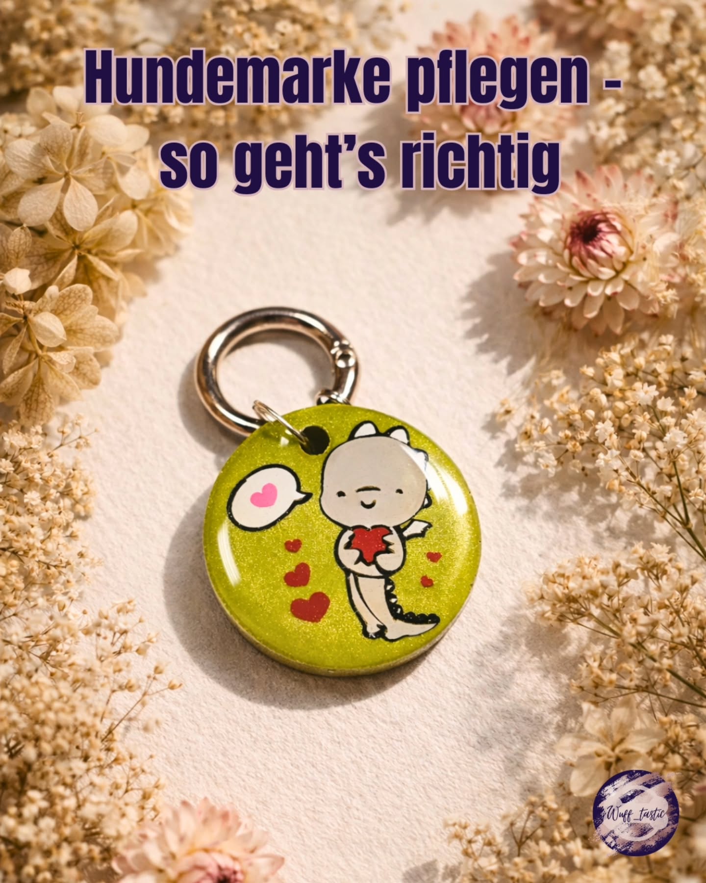 Hundemarken begleiten unsere Vierbeiner jeden Tag, beim Spaziergang, beim Spielen, im Regen oder im Schlamm. 🐾
Damit sie lange schön bleiben und die Telefonnummer gut lesbar bleibt, braucht es ein bisschen Pflege.
Du willst wissen, wie du die Hundemarke deines Hundes richtig reinigst und schützt?
Bald verrate ich es dir! 👀
#pflegetipps #reinigung #handarbeit