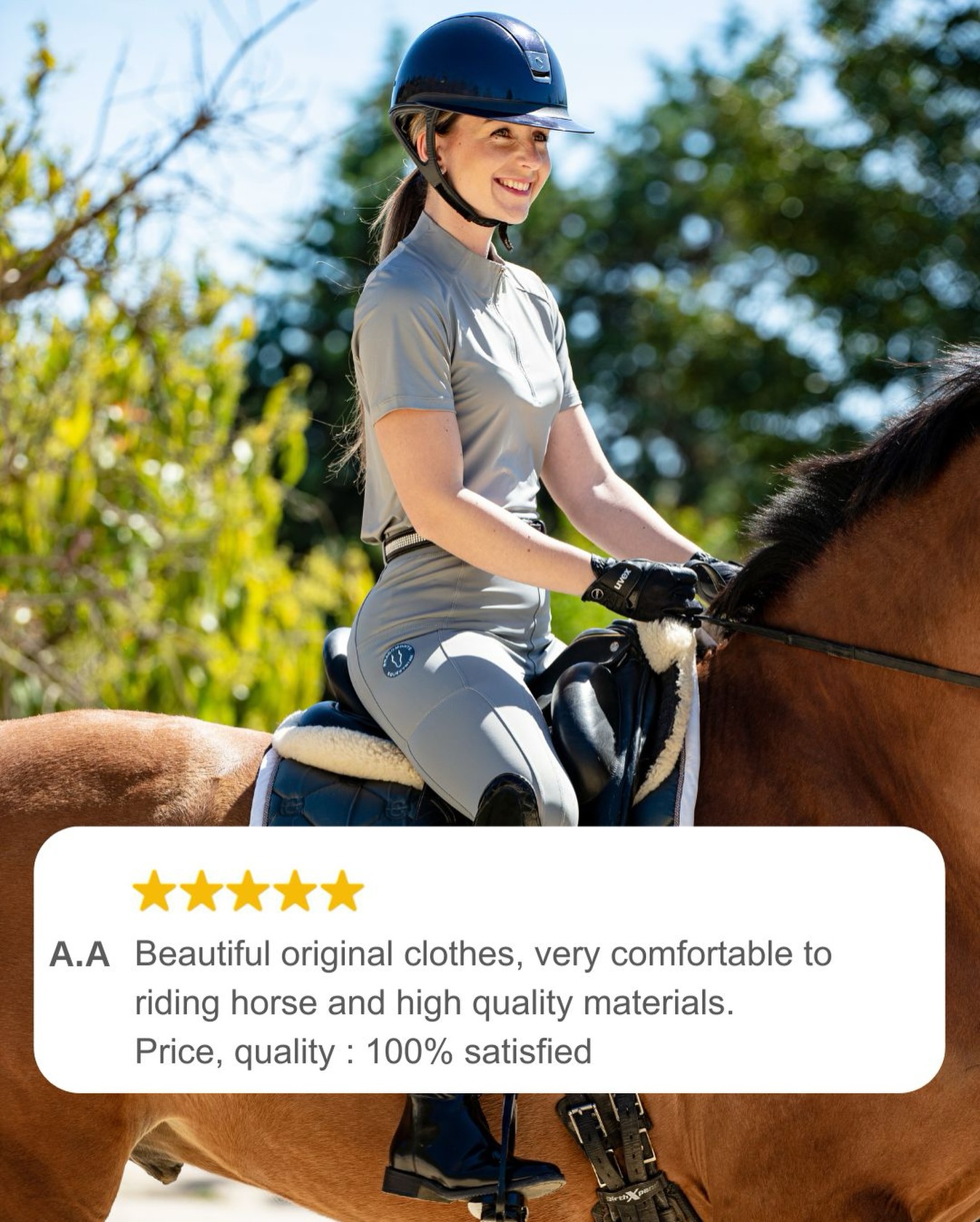 Happy riders 💙 Nuestro Grey Performance Set en acción, comodidad y estilo que conquistan cualquier movimiento.
Happy riders 💙 Our Grey Performance Set in action, comfort and style that conquers every move.
#thankyou #thankful #equestrian #equestrianfashion #review