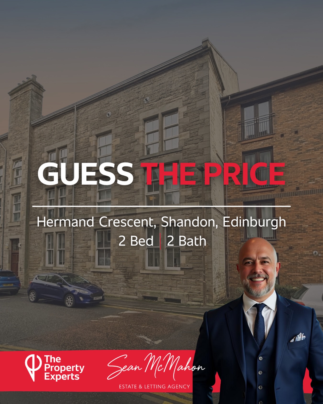 Guess the price of this spacious 2 bedroom, 2 bathroom flat in Edinburgh?