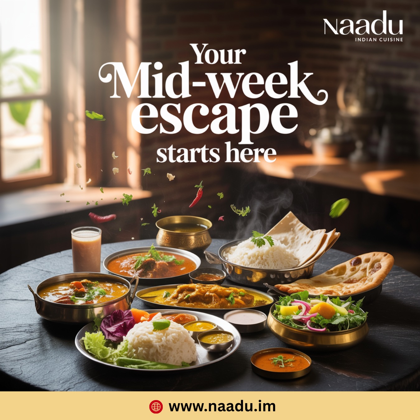 Step away from the ordinary and turn your lunch break into something worth savouring at Naadu.
Available Wednesday to Saturday from 12:00 pm to 2:00 pm, our lunch menu is designed to deliver vibrant flavours, comforting classics, and just the right amount of indulgence to power you through the afternoon.
Whether it’s a quick business lunch or a relaxed catch-up with friends, discover a midday dining experience that’s anything but routine.
Reserve your table and make lunch the highlight of your day.
https://www.naadu.im/
#LunchInDouglas #Naaduiom #DouglasDining #IsleOfManEats #MidWeekEscape #IndianLunch #WorkdayTreat #FoodLovers #DouglasIOM #LunchGoals