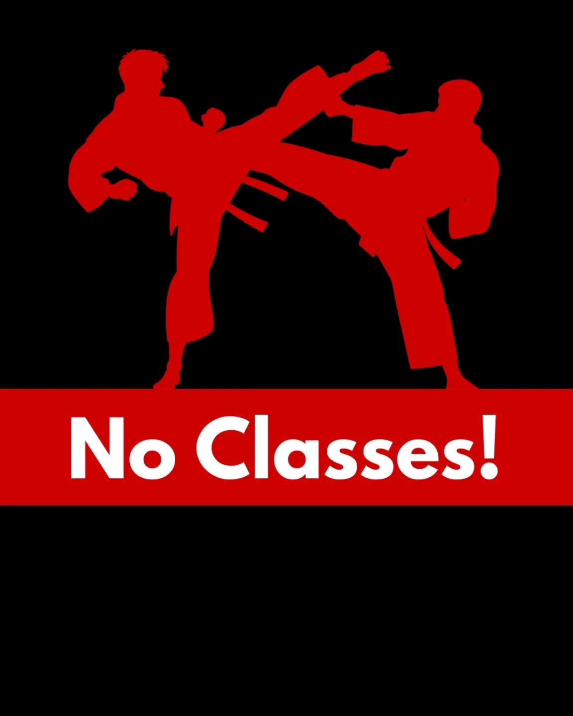 Tonight is our special testing day ceremony! Good luck to all students striving to move up to their next belt! There are no classes tonight.