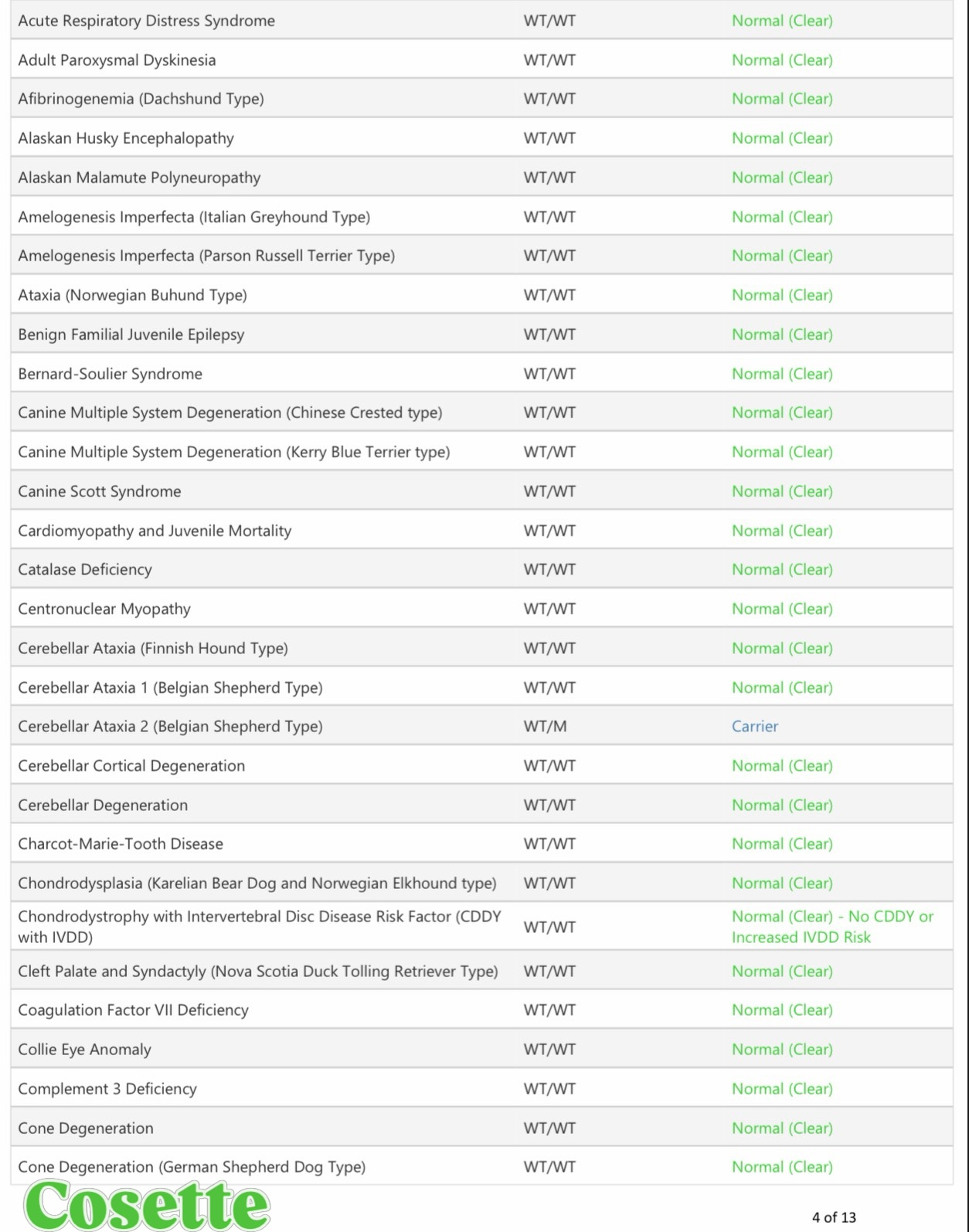Last results are in!
Cosette - SDCA2 Carrier
Cherish - CJM Carrier
I love how everything is so easy to read with AKC DNa + Health. Not only for myself but my puppy buyers
•
•
#belgianmalinois #malinois #sportdog #workingdog #akc