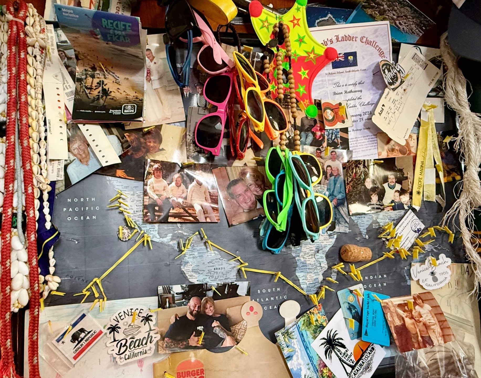 Captain’s Log: Pearl Island Pinball
One more yellow flag on the map here in Panama — Isla Pedro Gonzalez in the Pearl Islands, these stunning little green specks floating in a sheet of blue, perfectly placed to be part of the exit strategy heading to Costa Rica.
Today is our fourth and final anchorage here. We have gone from a tucked-away quiet little bay to this tiny village — only a couple hundred residents, colorful houses scattered along the beach and up the hill like someone spilled a box of crayons into the jungle. We’re about to dinghy ashore and poke around a bit.
I have to say this last island has been an absolute gem. Calm water, steady breeze, predictable current — the kind of spot where you drop the hook and the boat just behaves. Life just slows down to where you remember why you went sailing in the first place.
But tonight the circus moves on.
Plan is to depart around 1800, heading for Golfito, Costa Rica. It’s shaping up to be about a two-to-three-day motor sail. The strategy is simple: point the bow north and keep the prop spinning when necessary. All part of the continuing effort to stay ahead of the seasonal lightning show that turns Central America into a giant sky disco later in the spring. If I can stay ahead of that nonsense until early April, I’ll call it a tactical victory.
As always, we will be participating in the Central American obstacle course: longlines, FADs, and fishing boats lurking around like maritime tripwires designed by someone who hates keels. Radar on. Eyes open. Coffee levels aggressively maintained! Reminds me of Asia!
Next stop: Costa Rica — Country Number 30!
Days Sober: 2,265