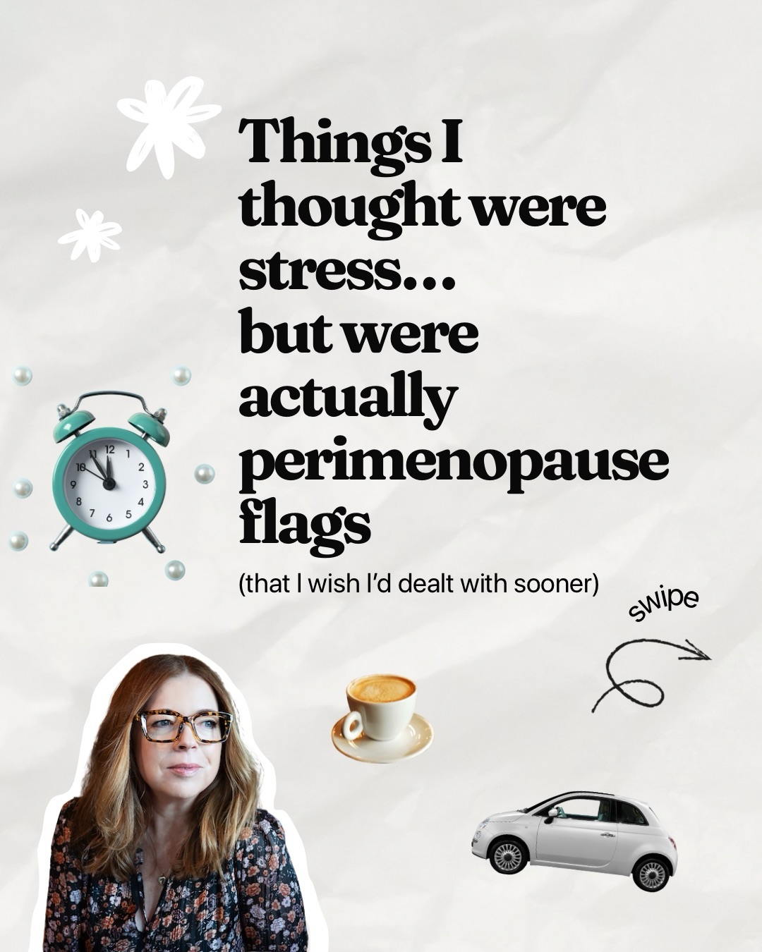 Get ready to share… I genuinely thought I was just stressed.
All the usual stuff: Busy life. Work. Family. The usual midlife chaos.
So when these things started happening I assumed it was just… me not coping very well anymore.
But a lot of them were actually early perimenopause signs.
Not the hot flushes everyone talks about but the odd stuff that I didn’t connect to peri even though I’d been working as a women’s health advocate for years. (I know! But once you know, you know. And this was also back in the day when no one recognised anxiety medically as a ‘menopause symptom’).
• vertigo or dizziness
• waking at 3am for no reason
• losing words mid sentence
• suddenly feeling nervous driving on motorways
• irrational “what if…” anxiety
• being irritated by tiny noises
• random heart palpitations
• waves of rage over things that don’t normally bother you
• feeling wired but exhausted
• that creeping sense your brain just isn’t working like it used to
No one joined the dots for me.
So for a while I blamed stress, work, life being busy, my personality lol).
But perimenopause changes brain chemistry, sleep, stress tolerance and confidence. Which means a lot of women think something is wrong with them… when actually their hormones are shifting.
The good news is this (yay!):
Once you know what you’re dealing with, there are things you can do that genuinely help. Food. Blood sugar. Sleep. Hormone support. Lifestyle tweaks that calm the chaos rather than fighting it.
If this post made you think “hang on… that sounds like me”, save it so you don’t forget.
And send it to a friend who might still be saying ‘I’m just a bit stressed, that’s all’.
#peri #perimenopausehealth #perimenopausesymptoms