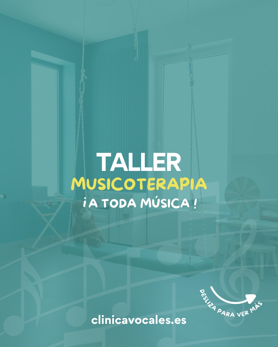 ¿Te imaginas viajar con tu familia a través de los sonidos del mar, la selva o el viento? 🌊🌿🍃
El próximo 21 de marzo realizaremos un taller muy especial de musicoterapia, donde pequeños y mayores podrán explorar la música de forma divertida, sensorial y creativa.
A través de juegos musicales, instrumentos y sonidos de la naturaleza, viviremos una experiencia única para sentir, imaginar y compartir en familia.
Beneficios del taller:
✨Estimula el desarrollo cognitivo y emocional
✨Favorece la creatividad y la imaginación
✨Mejora la comunicación y la expresión
✨Refuerza el vínculo entre padres e hijos
📅 21 de marzo
⏰ Por la mañana
📍 Mota del Cuervo
¡Os esperamos para vivir juntos este viaje musical! 🎵