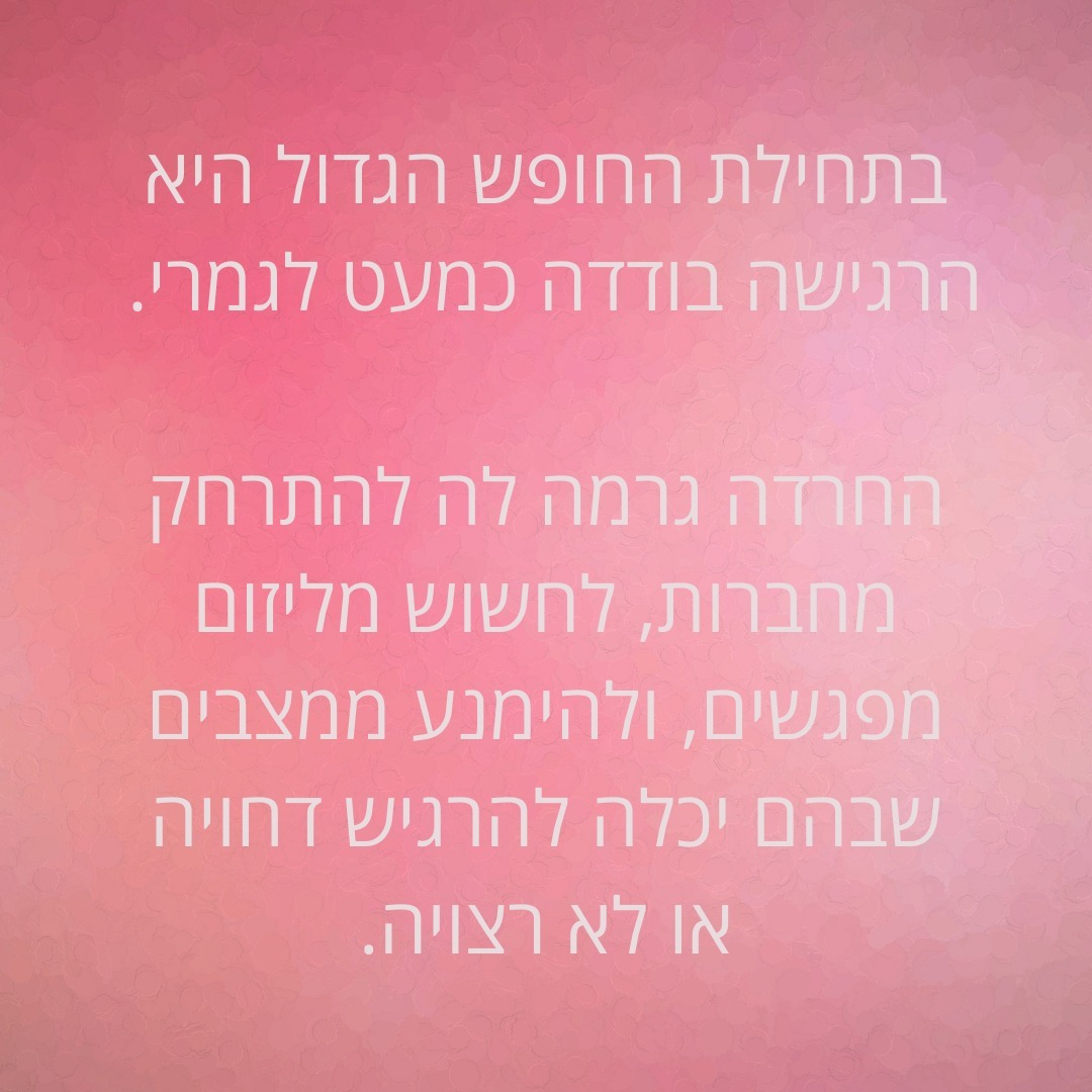 קצת על התהליך עם מיכל (שם בדוי)
#חרדהחברתית #התמודדותעםחרדה #מתבגרים #צמיחהאישית #licbt