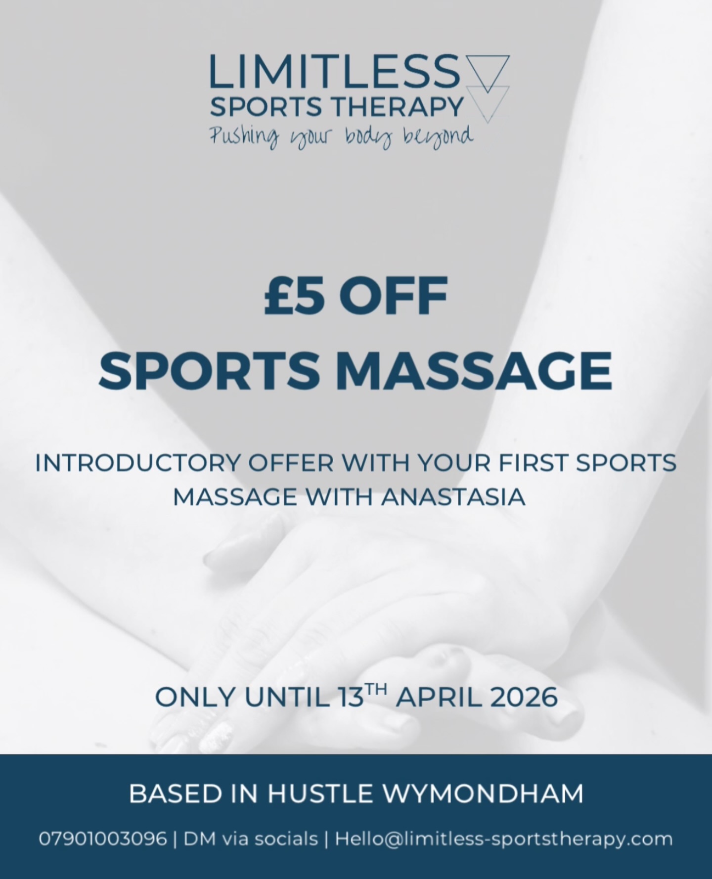 SPORTS MASSAGE OFFER WITH ANASTASIA ✨
#sportsmassagetherapist #newofferalert🚨🚨 #booknow #injury #norfolksportsmassage