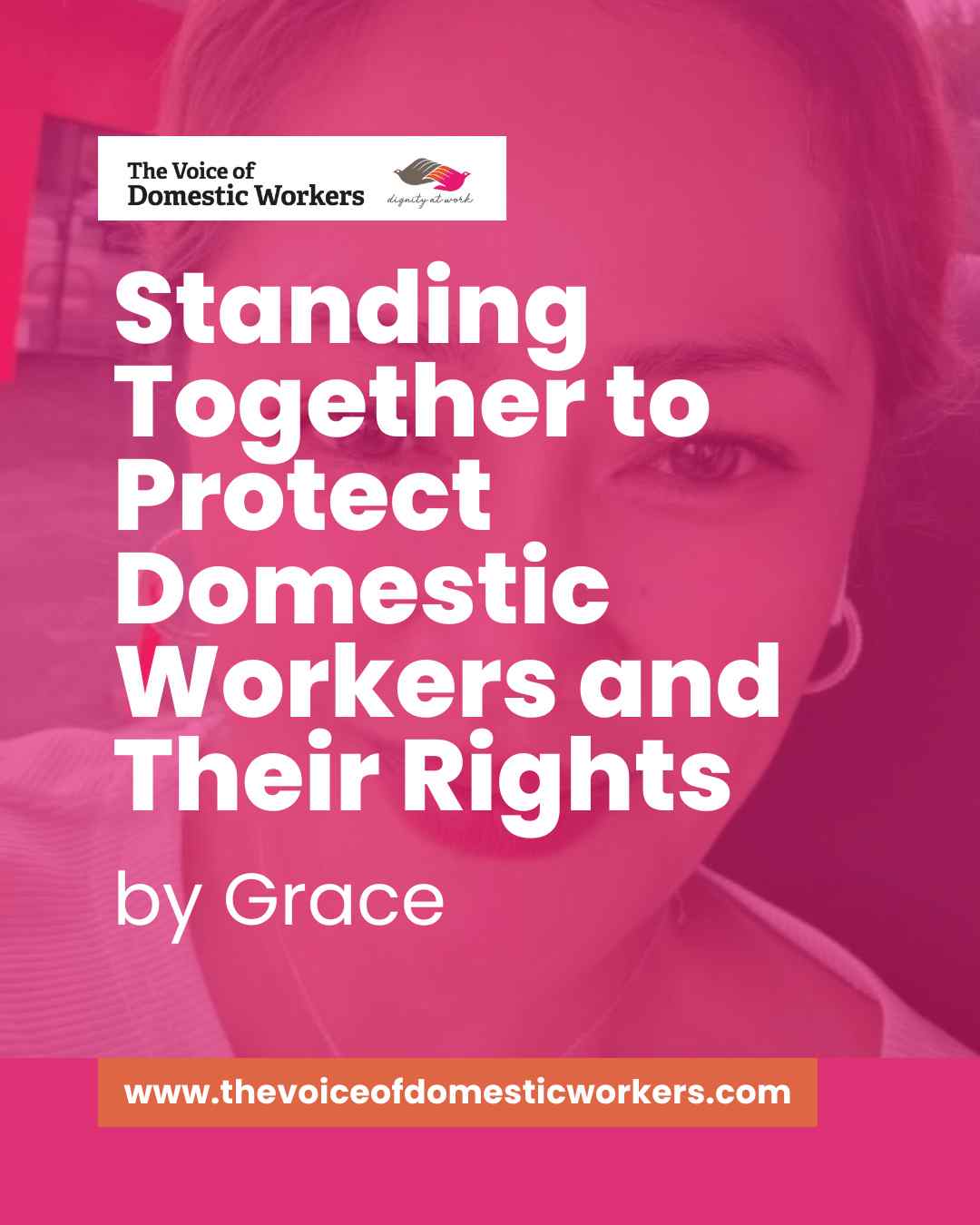 When domestic workers stand together, their voices become stronger. In her inspiring blog, Grace reminds us that courage, unity, and speaking out are powerful steps toward protecting the rights and dignity of migrant domestic workers. Her message calls on all of us to listen, support, and stand in solidarity for justice and fair treatment. Take a moment to read Grace’s story and join the movement to protect domestic workers’ rights.
Read the full blog here:
https://www.rfr.bz/if6382c
#VODW #DomesticWorkers #MigrantWorkers #DomesticWorkersRights #HumanRights #JusticeForDomesticWorkers #VoicesOfDomesticWorkers #Solidarity