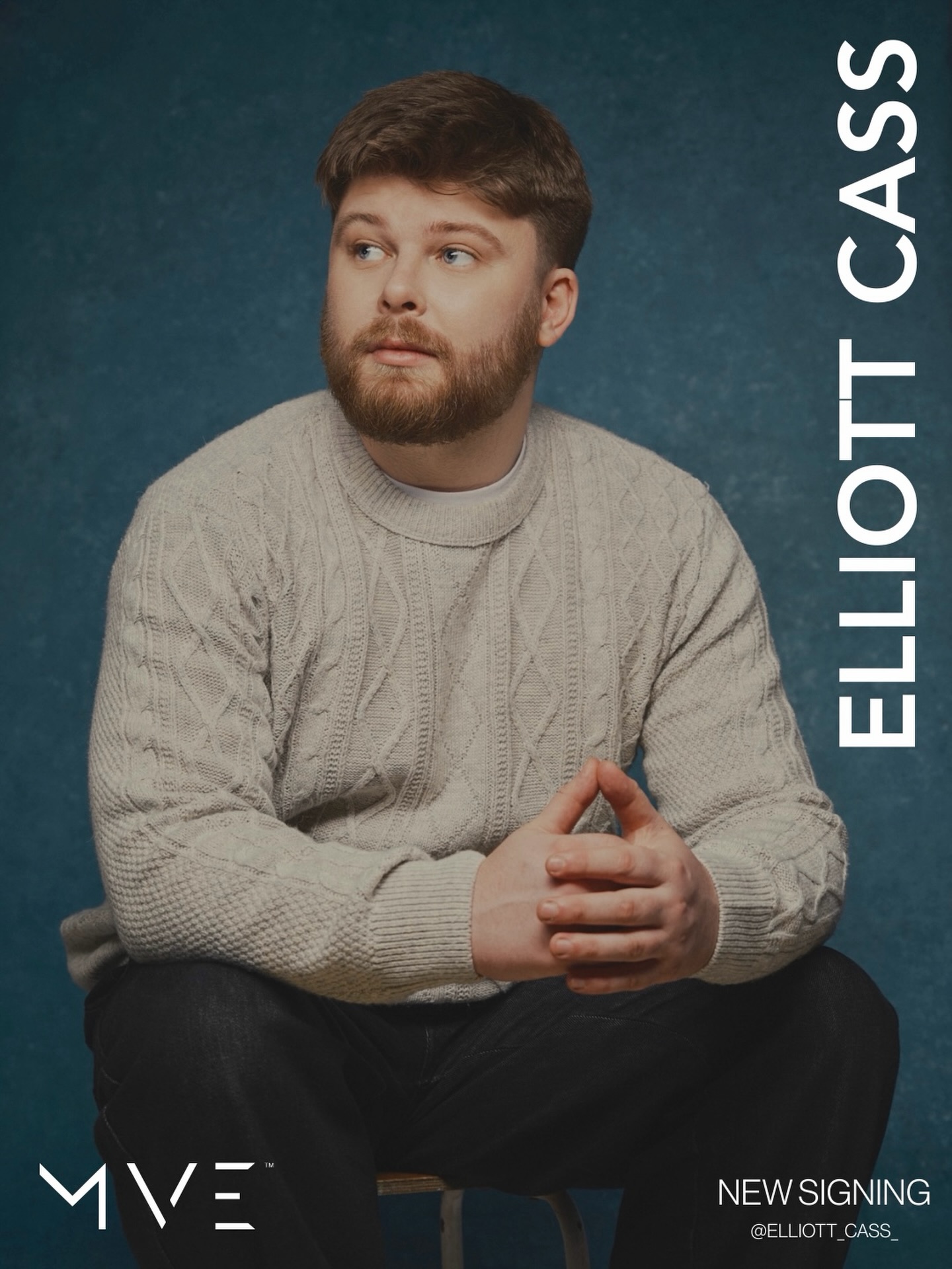 We are excited to announce Elliott Cass to the MVE family!
Elliott has built a devoted following with his sharp, engaging sketch comedy, captivating audiences online with content that’s equal parts hilarious and relatable. Trained in drama school and seasoned in stand-up, Elliott brings humorously bold, unforgettable characters to life. His work has caught the attention of major brands and top athletes alike, establishing Elliott as a rising force in the comedy and sport world.
For any inquiries please email: eliottjcass@mvetalent.com