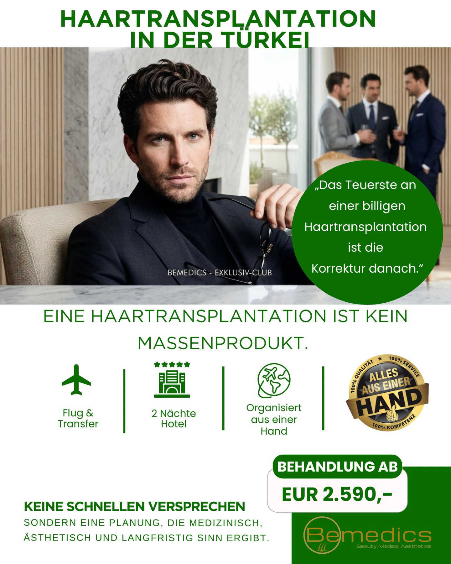 Haartransplantation ist keine Urlaubsleistung. Es ist ein medizinischer Eingriff.
Und genau so behandeln wir ihn – in Istanbul und in Willich (NRW, Nähe Düsseldorf): gleiche Standards, gleiche Sorgfalt, strukturierte Nachsorge in Deutschland.
3 Fragen, die seriöse Kliniken lieben (und „Billig“-Anbieter hassen):
Wer macht was? (Haarlinie/Incisions/Implantation – Arztteam & Rollen klar)
Wie sieht euer Nachsorge-Plan aus – Woche 1 bis Monat 12?
Was passiert, wenn’s Komplikationen gibt – wer übernimmt, wo, wie schnell?
Wahre Qualität klingt nicht sexy.
Sie klingt nach Aufklärung, Planung, Dokumentation.
#Haartransplantation #HaartransplantationTürkei #Istanbul #FUE #Haarlinie #DonorArea #bemedicsclinic #Nachsorge #Willich #Düsseldorf #NRW
