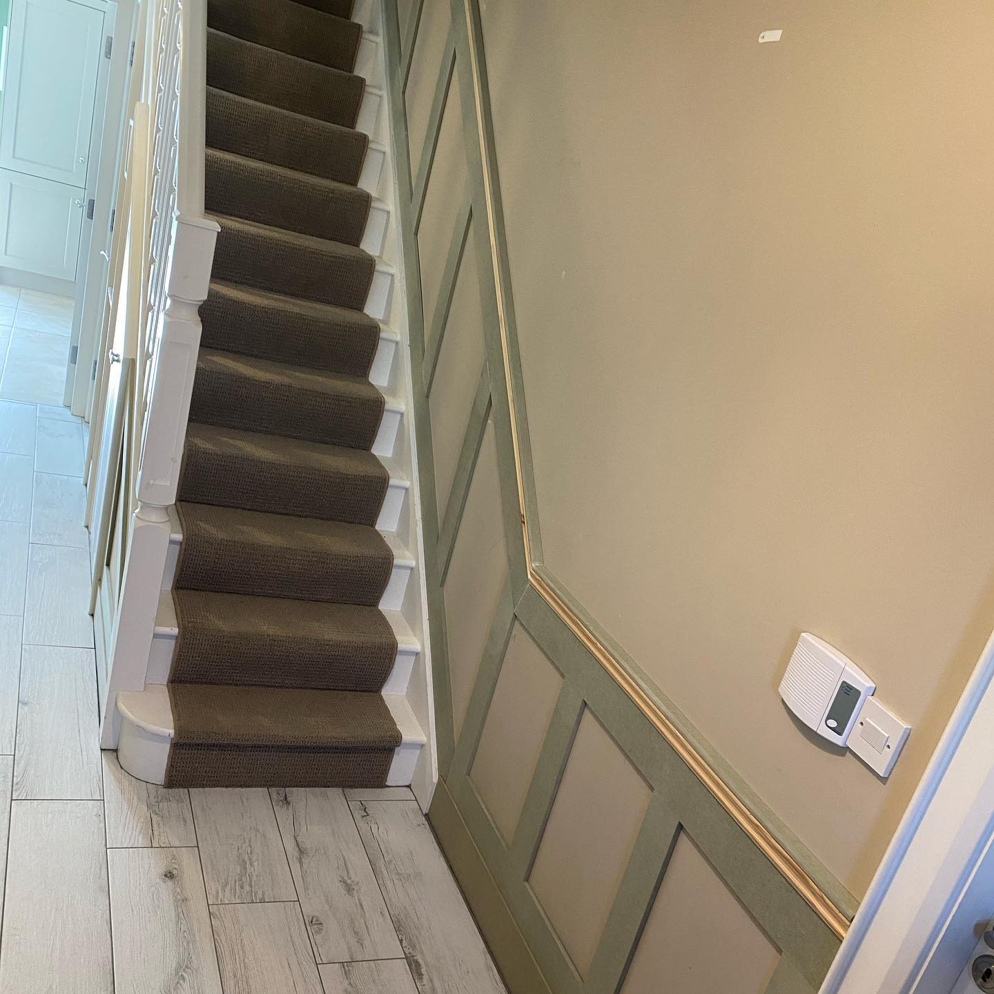 Some of the spray work we have completed in the last few weeks. Panelling is very much in fashion right now so make sure you get the right preparation and finish! #moranpainting #paintinganddecorating #dundalkpainting