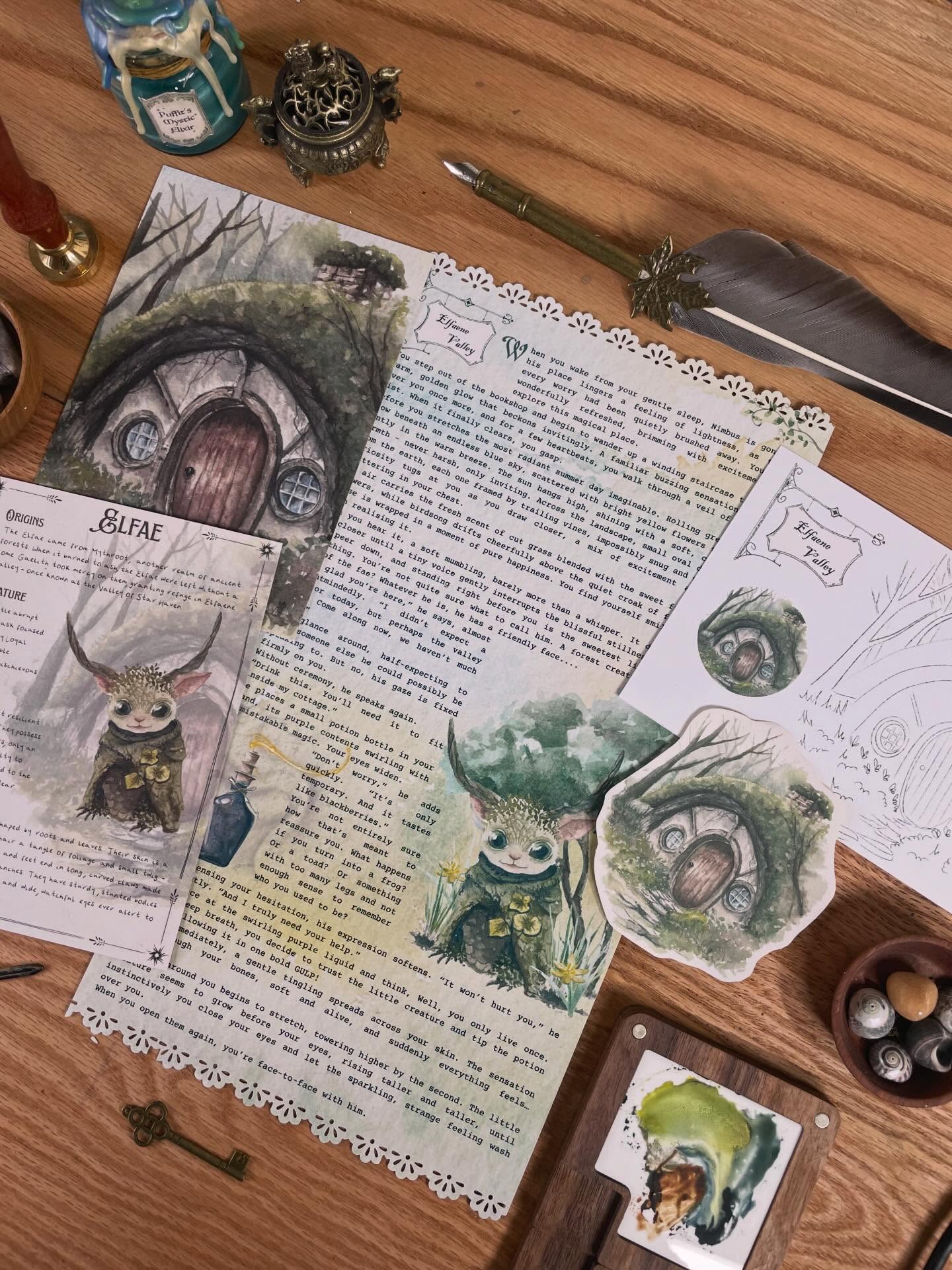 Getting ready to post the next letter in the Star Haven series. A cosy, fantasy art & storytelling monthly subscription. Visit my Patreon to learn more… #cosyfantasy #fantasyart