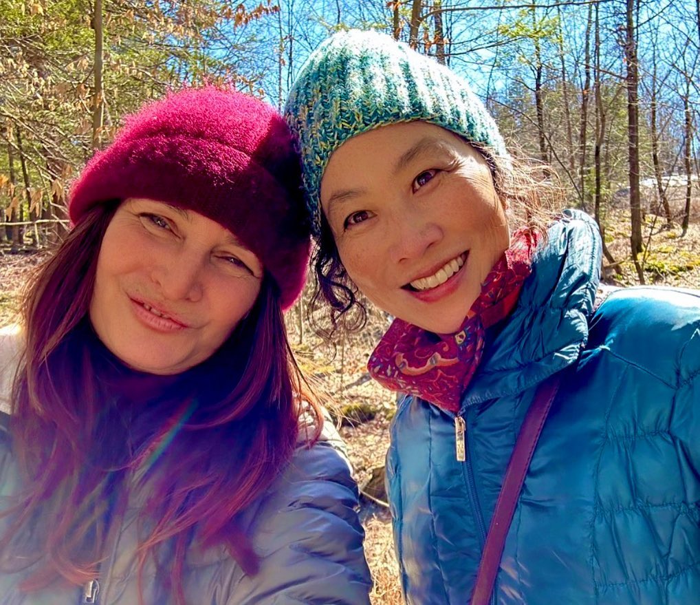 🌺☸️🌺Treasuring these early spring 2023 memories with dear friend and dharma sister Dr. Julia Kim, Director of Bhutan’s Centre of Gross National Happiness in Bhutan. Shown here @rhinevallyfarm and at our home in NYC when we had salon for Julia when she presented on GNH in 2019. Julia is a rare spirit, a sangha sister who ignites (and helps me remember) the purpose and essence of the practice and path of the bodhisattva vow . The beautiful double vajra cake brought to our NYC salon for Julia by the wonderful @worthystokes
~*~
More about Julia:
Dr. Julia Kim is an international consultant working at the interface between inner transformation and societal change – drawing on her experience as a physician and public health researcher in Africa and Asia, as well as a Senior Policy Advisor at the United Nations (UNDP and UNICEF). She brings together expertise in the fields of wellbeing & wellbeing economics, leadership development & systems change, contemplative practice, program design & facilitation, as well as research and policy for global health and sustainable development. Julia is an associate of the Presencing Institute, and an Executive Committee member of the Club of Rome. She holds degrees from the University of Manitoba, Cornell University, Tufts University, and the London School of Hygiene and Tropical Medicine.
#bhutan #juliakim #vajrayana #sangha #dharma #boddhisattvavow
