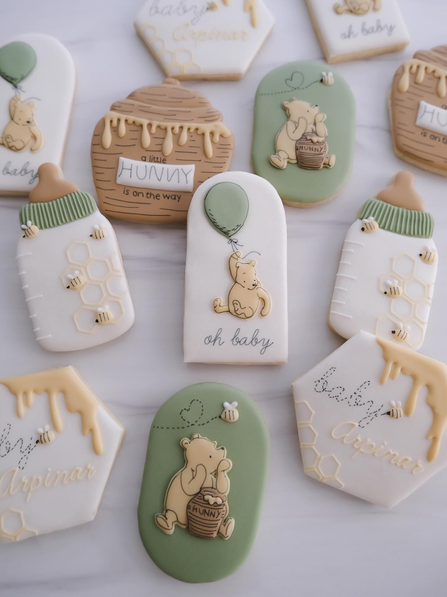 “Oh bother!” - Winnie the Pooh after eating all the cookies 🍯🍪 #atlantabaker #atlantacookeis #decoratedcookies #customcookies #smallbusinessatl