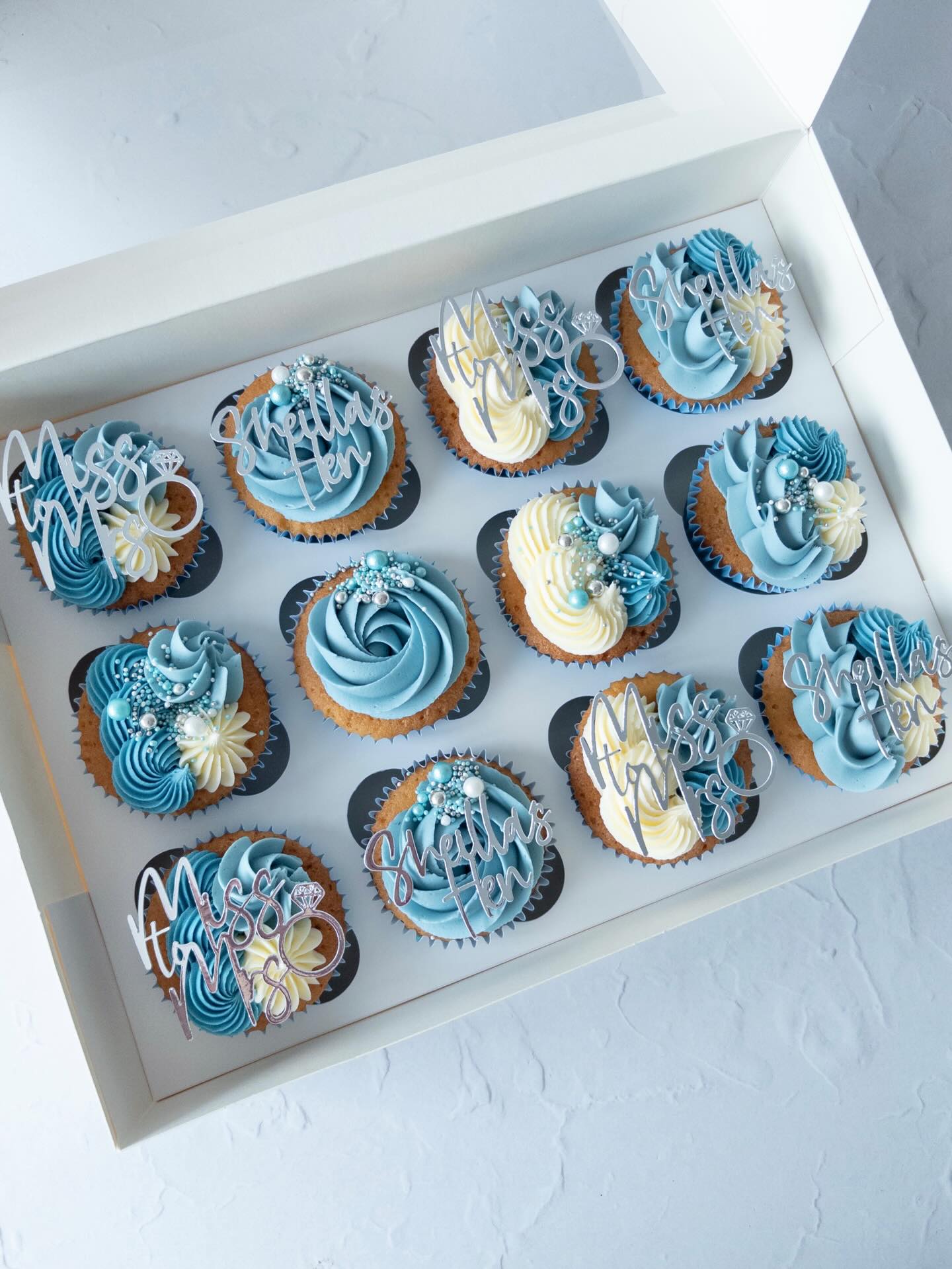Can’t wait for upcoming wedding cakes but first…the Hen Party! This theme was Blue before “I Do” 🩵
#henpartycupcakes #bridalshowercupcakes #henpartyideas #bridalshowerideas #cakesharrogate
