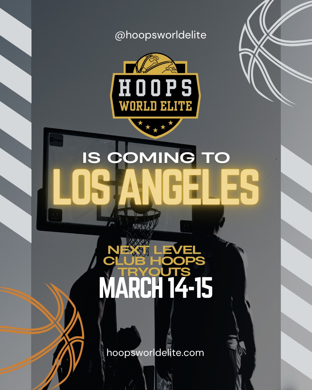 Los Angeles… we’re coming. 🏀🔥
Hoops World Elite is bringing Next Level Club Hoops Tryouts to the South Bay. If you’re ready to compete, develop, and play at a higher level, this is your opportunity.
📍 Carson Velodrome
📅 March 14 – 11:30 AM
📅 March 15 – 9:00 AM
Train with licensed coaches, compete on top circuits, and be part of a program built to develop serious players.
Spots are limited — secure yours today.
👉 Register here: https://bit.ly/hoopstryouts
Tag a teammate who needs to be there. 👇
#HoopsWorldElite #BasketballTryouts #LAHoops #SouthBayBasketball #YouthBasketball #ClubBasketball #CarsonCA #NextLevelHoops