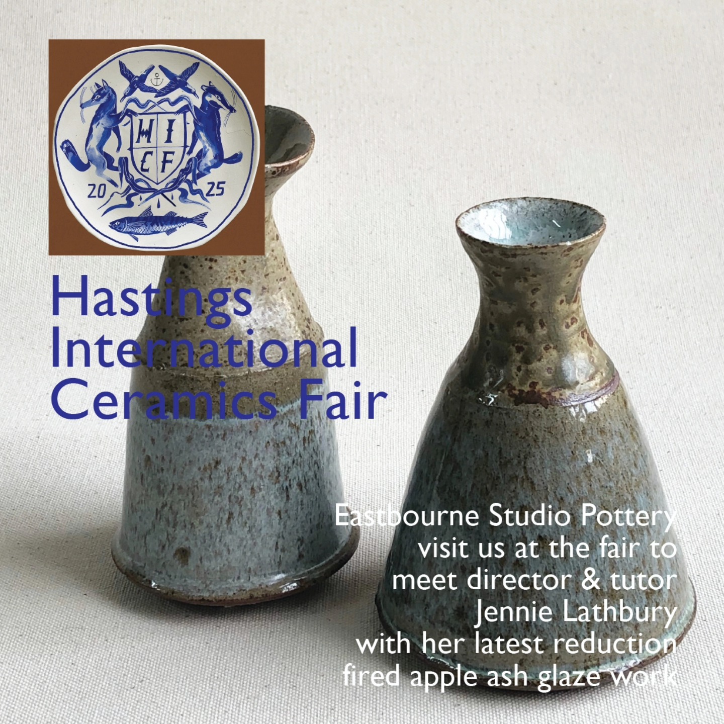 We're off to The Observer Building in Hastings today to set up for the ceramics fair open this weekend. It's always lovely to meet other ceramicists and share knowledge and talk about the inspiration behind their work
Studio founding director and tutor Jennie Lathbury @blue_whale_pottery has an encyclopedic knowledge of ceramics and ceramicists, with over 30 years working with the medium. Jennie shares her infectious curiosity about what is possible with her students, always stretching them to try new approaches
Jennie has finally managed to set up a gas-fired kiln at her home studio where she is experimenting with ash glazes to create beautiful, subtle, and unexpected surfaces on her loosely thrown vessels. See a collection of the latest results this weekend
Saturday 9.30 to 5 and Sunday 10 to 4
#ashglazes
#reductionfiring
#ceramicsmasterclass
#potteryclasses
#potteryworkshops
#ceramicscommunity