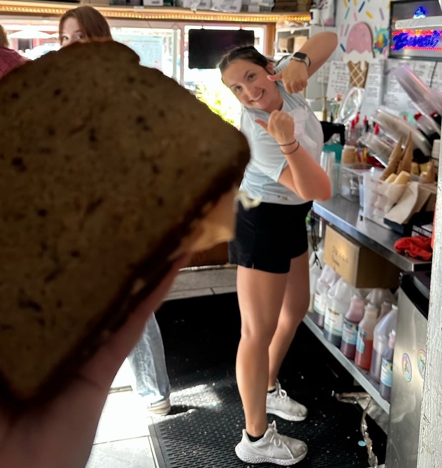 โจ๐ฆ10 years of Ceairaโs Sweet Shop means 10 years of incredible people behind the counter. ๐ฆโจ
Next up is none other than AUBREE! ๐ฉท Having Aubree on the schedule always meant 1. We were for sure going to survive the weekend and 2. It was going to be a great time! Aubree was one of the most hard working and low key hilarious employees ever. The summers she worked at the shop were some of the best to date! Iโll never forget how exciting it always was to get her text saying she was going to return the next summer, the time she brought me a sandwich and I couldโve cried, how I could always count on her, how fun it was to work with her, and her construction worker lunch box that she faithfully brought to every shift. Aubree has moved on to her big girl job & life, I have (mostly) come to terms with the loss but Iโll never forget her! Absolutely considered one of The Greats in my eyes. ๐ฆโจ
๐This is what @aubsss_bridge has to say about her time at the shop and what she is up to now:
โWorking at Ceairaโs Sweet Shop was one of the all time best summer jobs. After a few summers working there it is truly a job you never want to leave. Itโs a dream to eat ice cream (and serve it) while working with friends all day. A few years later, I am working as a Chiropractic assistant and Certified Athletic Trainer in Oregon and am headed to Physician Assistant school in May!โ
Miss you Queen!
#AlumniSpotlight #smallbusinesslove #summerjob #employeespotlight #colorado