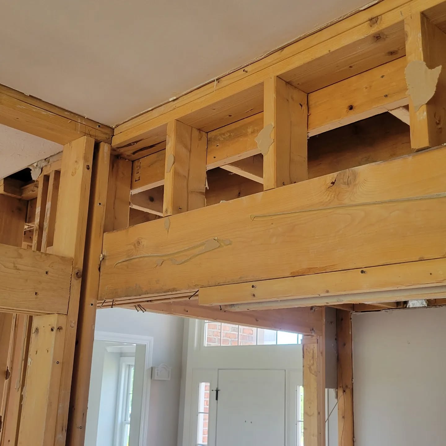 Removing some walls to replace with some Microllams, and a very old house where the existing wood timber joists are... well... not really "joisting" anymore.
.
.
.
.
.
.
.
.
.
.
.
.
.
.
.
#microllam #loadbearingwall #youwoodtoo #joistnotjoust #1880barnhouse
