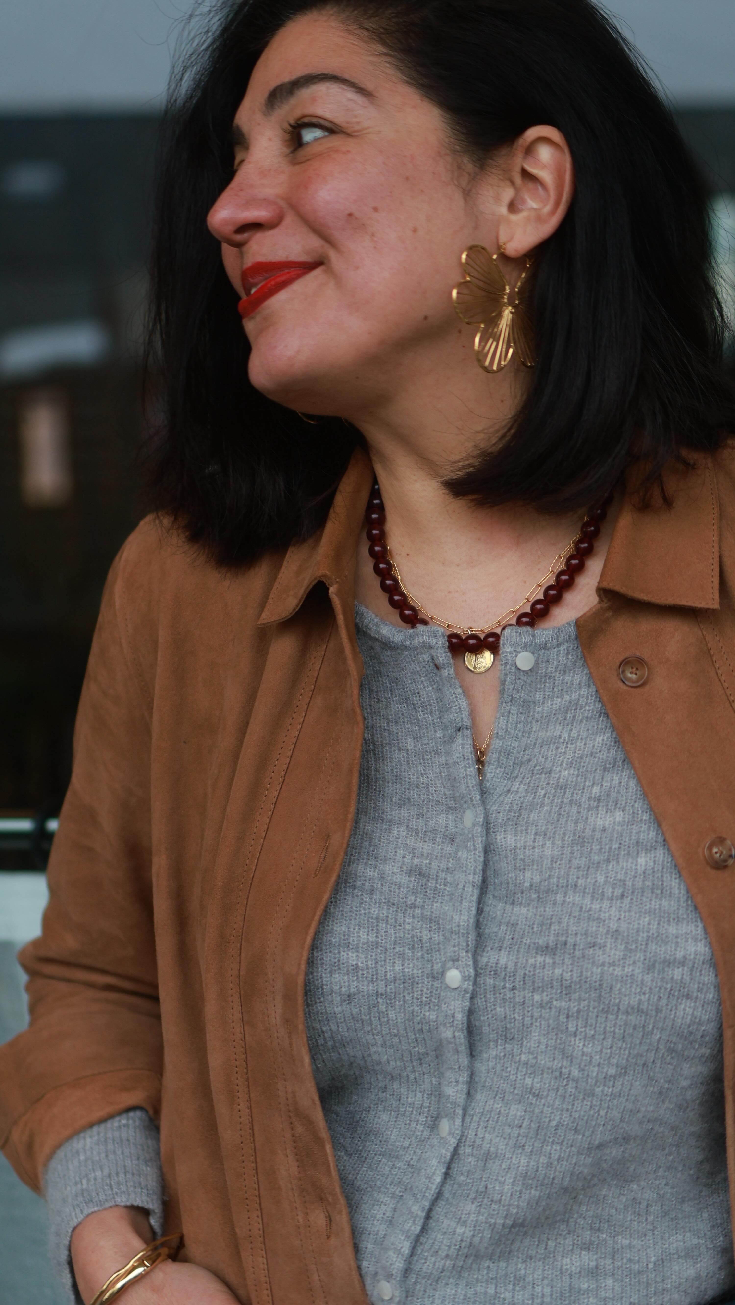 Outfit ideas that will work for any occasion.
.
Outfit ideas/ what to wear/ midlife style/ high waisted jeans/ polka dot skirt