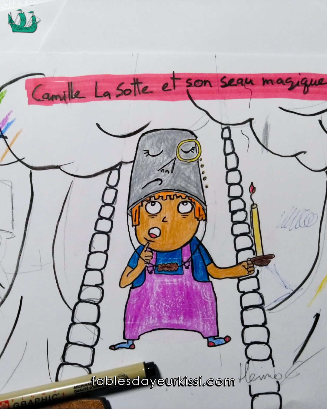 Mon premier dessin de Camille et son seau (; ̄Д ̄)
🌙 Fables d’Ayeurkissi explore un univers où l’art, la poésie et la philosophie se rencontrent. À travers nos publications, découvre des aperçus exclusifs de nos futures œuvres, projets et histoires à venir.
✨ Abonne-toi pur ne rien manquer
🌐 Découvre-en plus sur : http://www.fablesdayeurkissi.com/
#FablesdAyeurkissi #littératurejeunesse #livresquébécois #manga #dessin #BDFrancophone #litteratureados #salondulivredemontréal