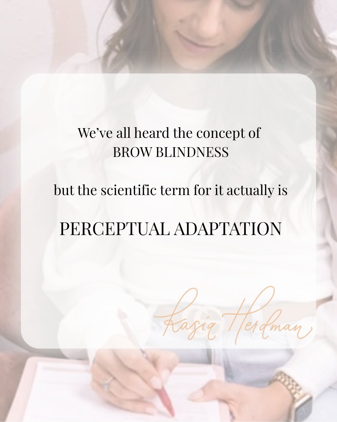 We all know the term brow blindness… but neuroscience actually calls it perceptual adaptation 🧠
Basically, the more your brain sees something, the more it starts to accept it as normal. What once looked bold, dark, or intense slowly begins to feel “just right.”
So when your artist says you might not be ready for a touch-up yet… trust us 😅
Sometimes the brows haven’t faded enough. Your brain just got used to them.
#pmueducation #pmuartist #pmucommunity #pmutrainer #permanentmakeupartist