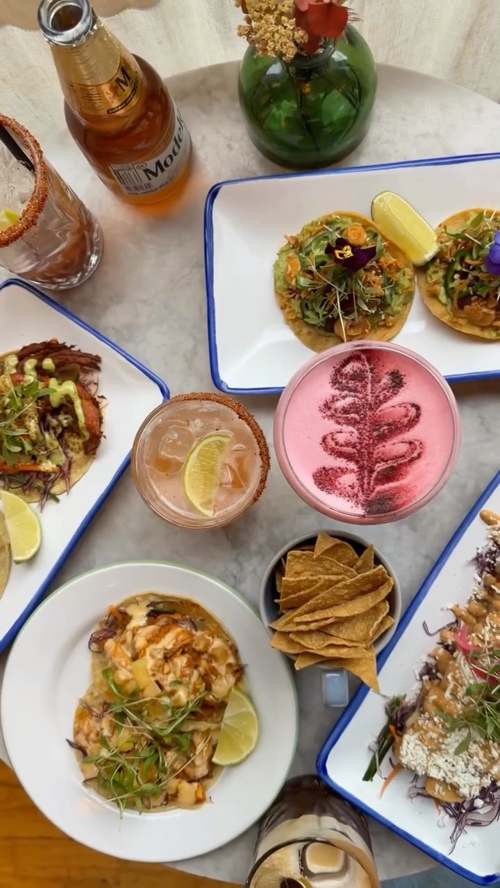 Tuna Tostadas, Chicken al Pastor Tacos, Soft Shell Crab Tacos & Sweet Potato Flautas — all available at our Shoreditch Taqueria.
#taqueria #shoreditch #london #Mexican